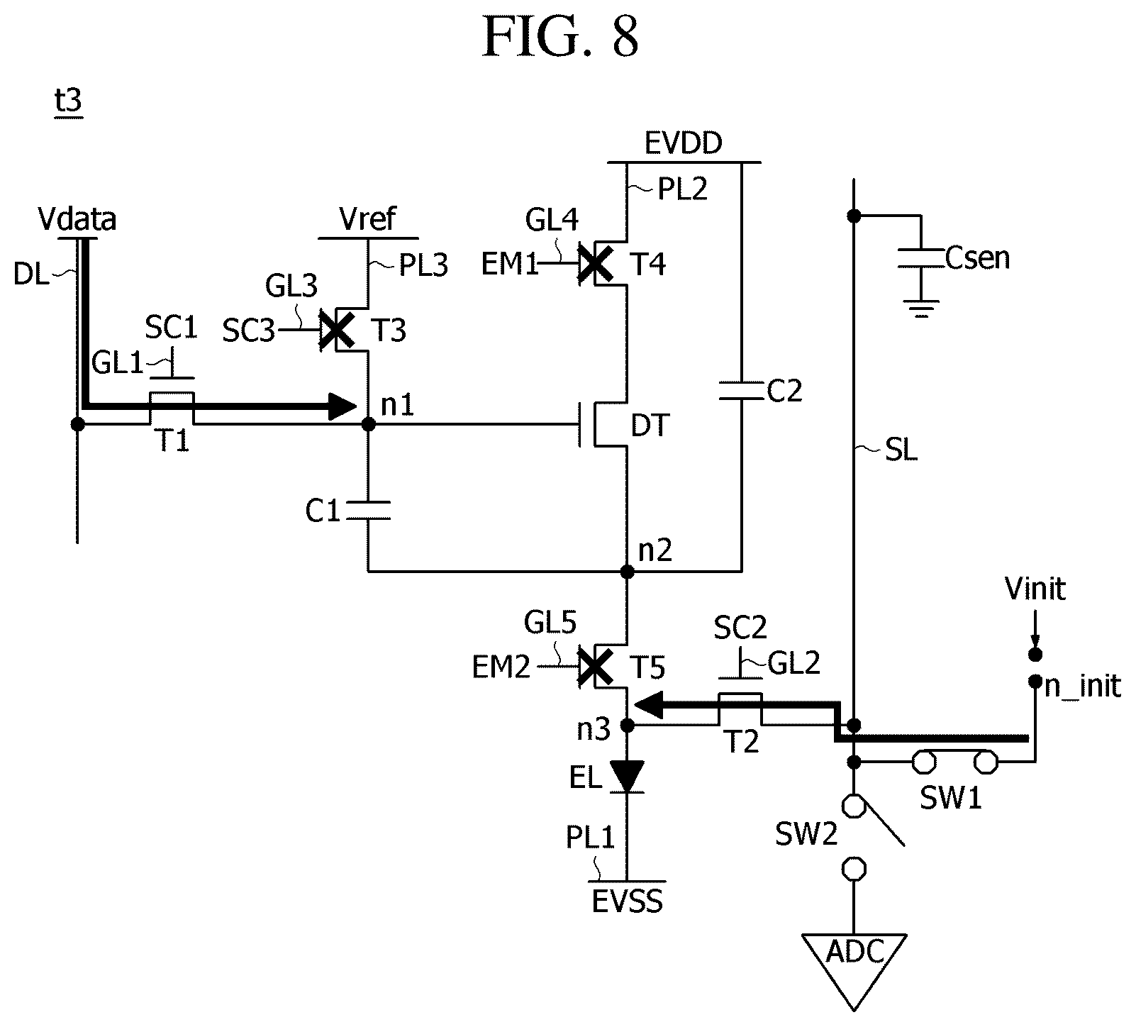 Patent US12567367 Figure 7 – Display device and pixel sensing method thereof