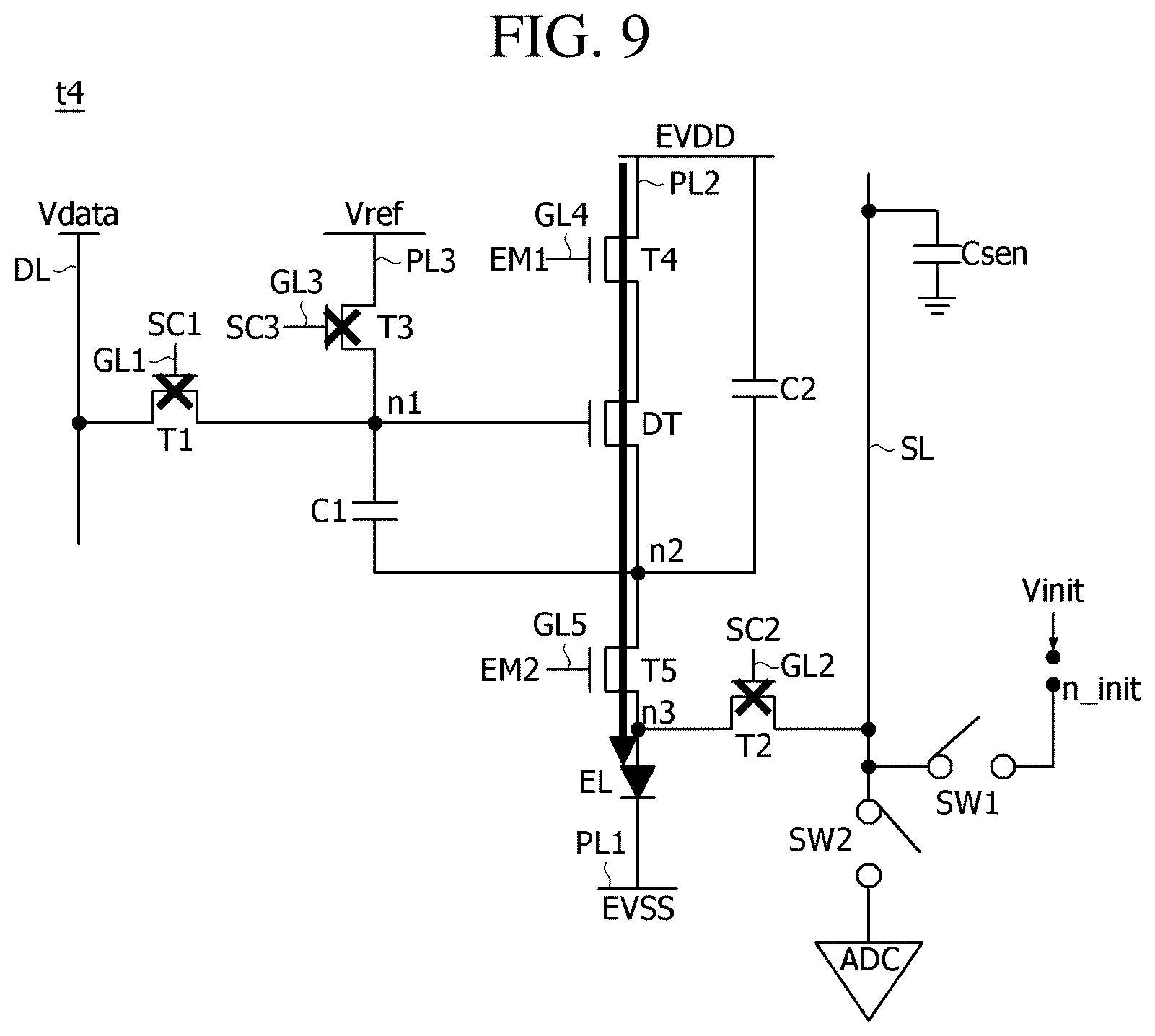 Patent US12567367 Figure 8 – Display device and pixel sensing method thereof