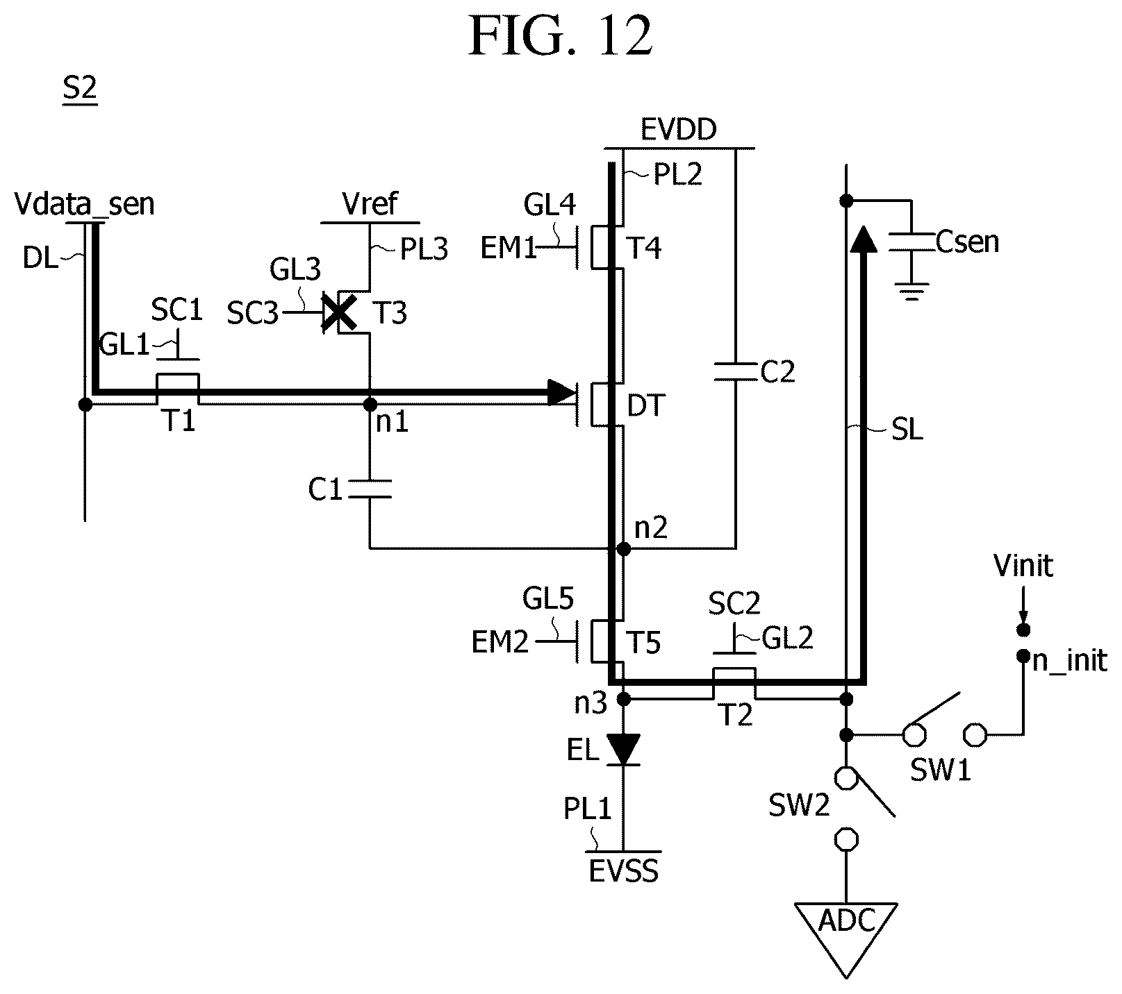 Patent US12567367 Figure 11 – Display device and pixel sensing method thereof