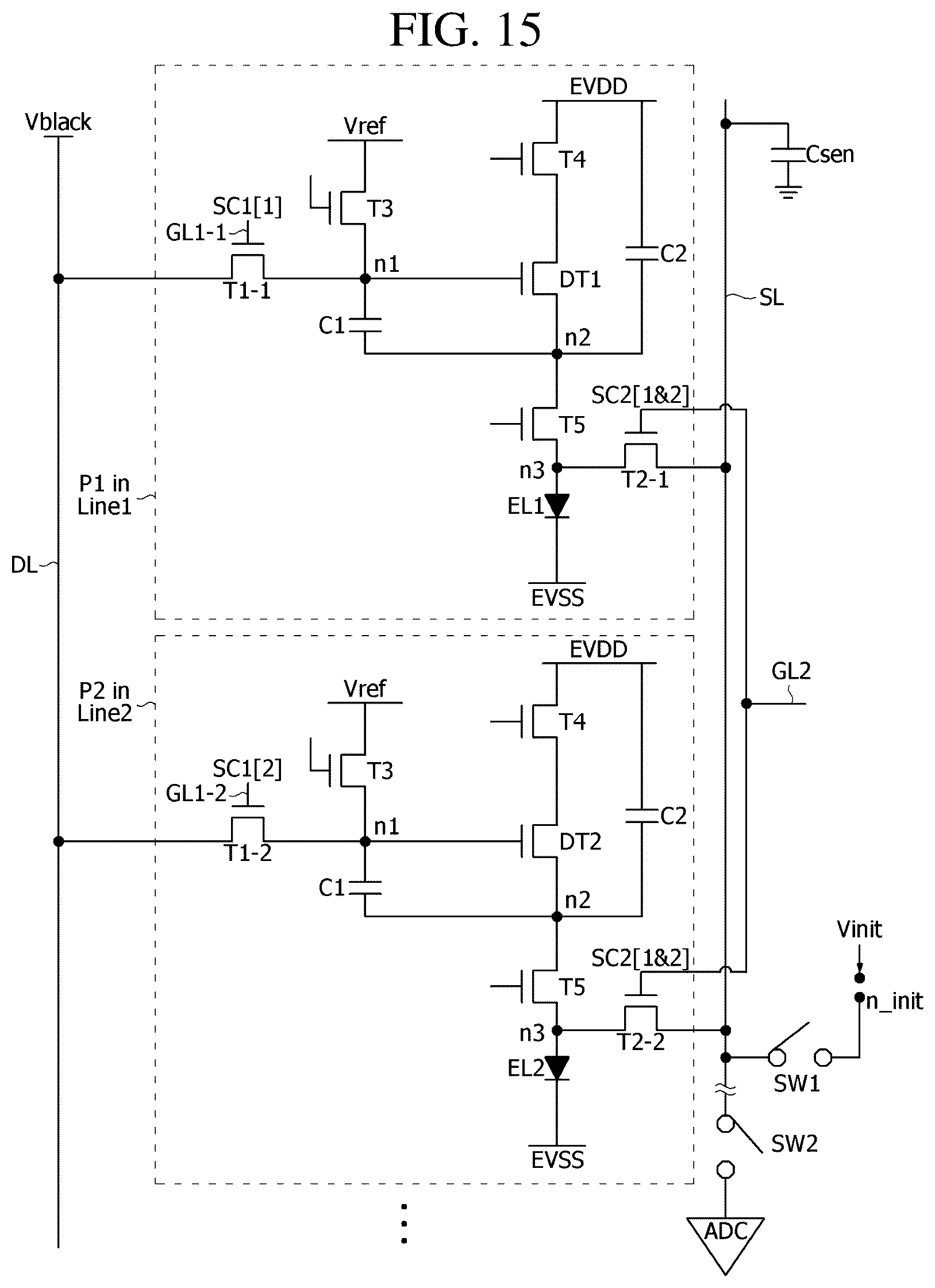Patent US12567367 Figure 14 – Display device and pixel sensing method thereof