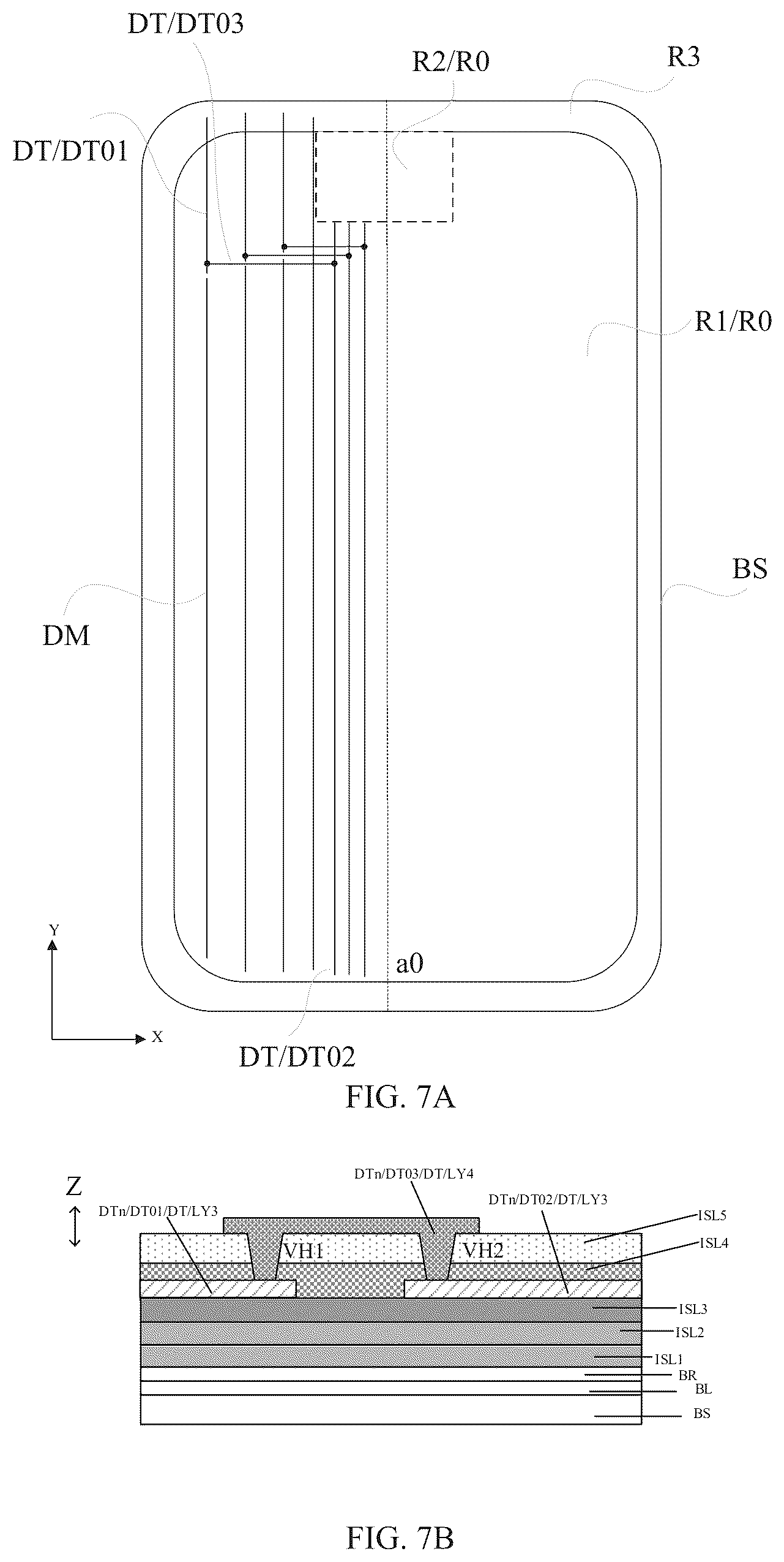 Patent US12567369 Figure 8 – Display panel including dummy lines and display device including the display panel