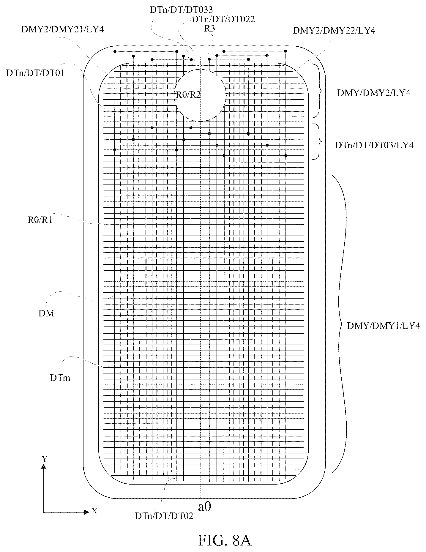 Patent US12567369 Figure 10 – Display panel including dummy lines and display device including the display panel