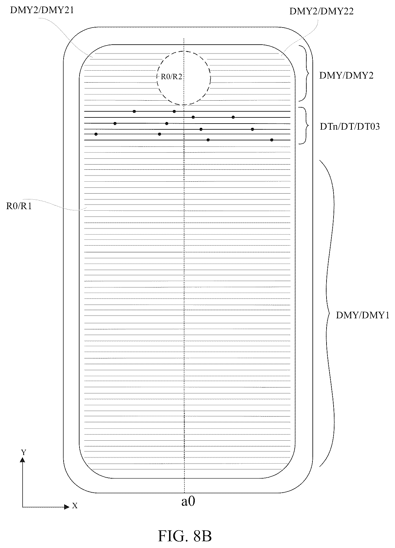 Patent US12567369 Figure 11 – Display panel including dummy lines and display device including the display panel