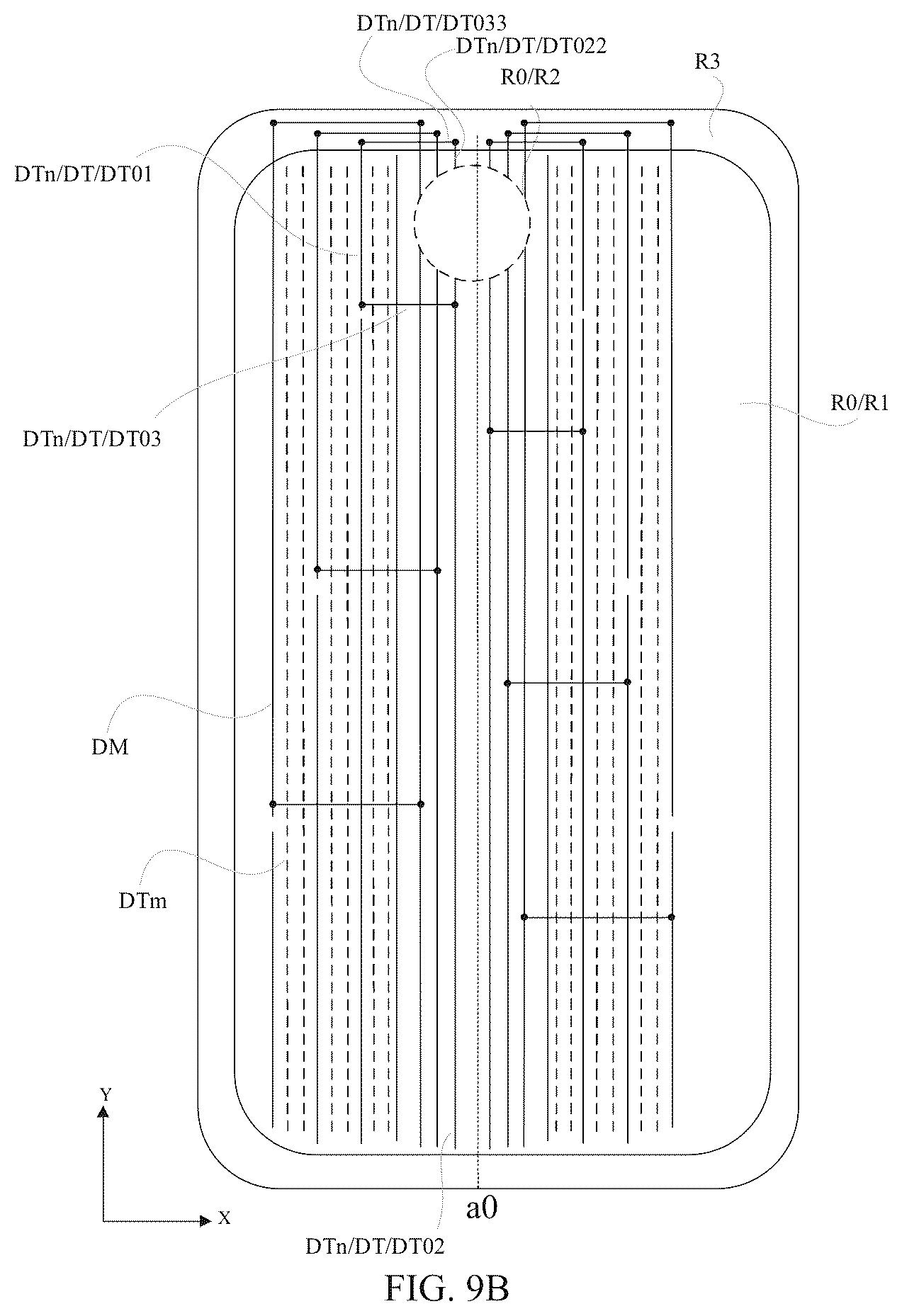 Patent US12567369 Figure 13 – Display panel including dummy lines and display device including the display panel