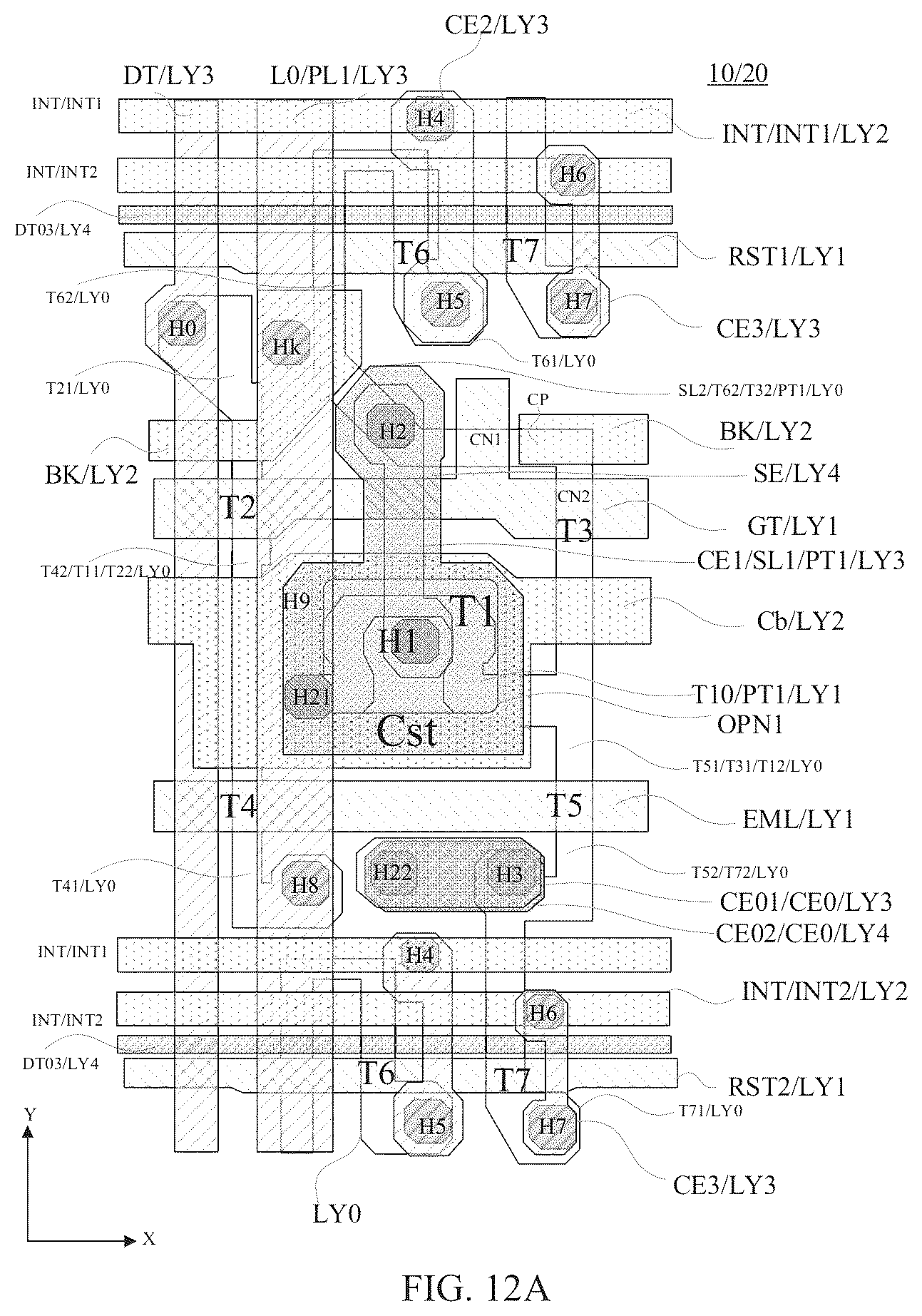 Patent US12567369 Figure 20 – Display panel including dummy lines and display device including the display panel
