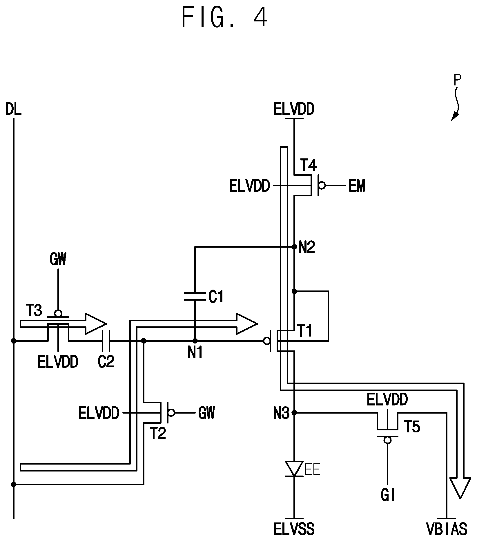 Patent US12567373 Figure 4 – Pixel circuit and display device including the same