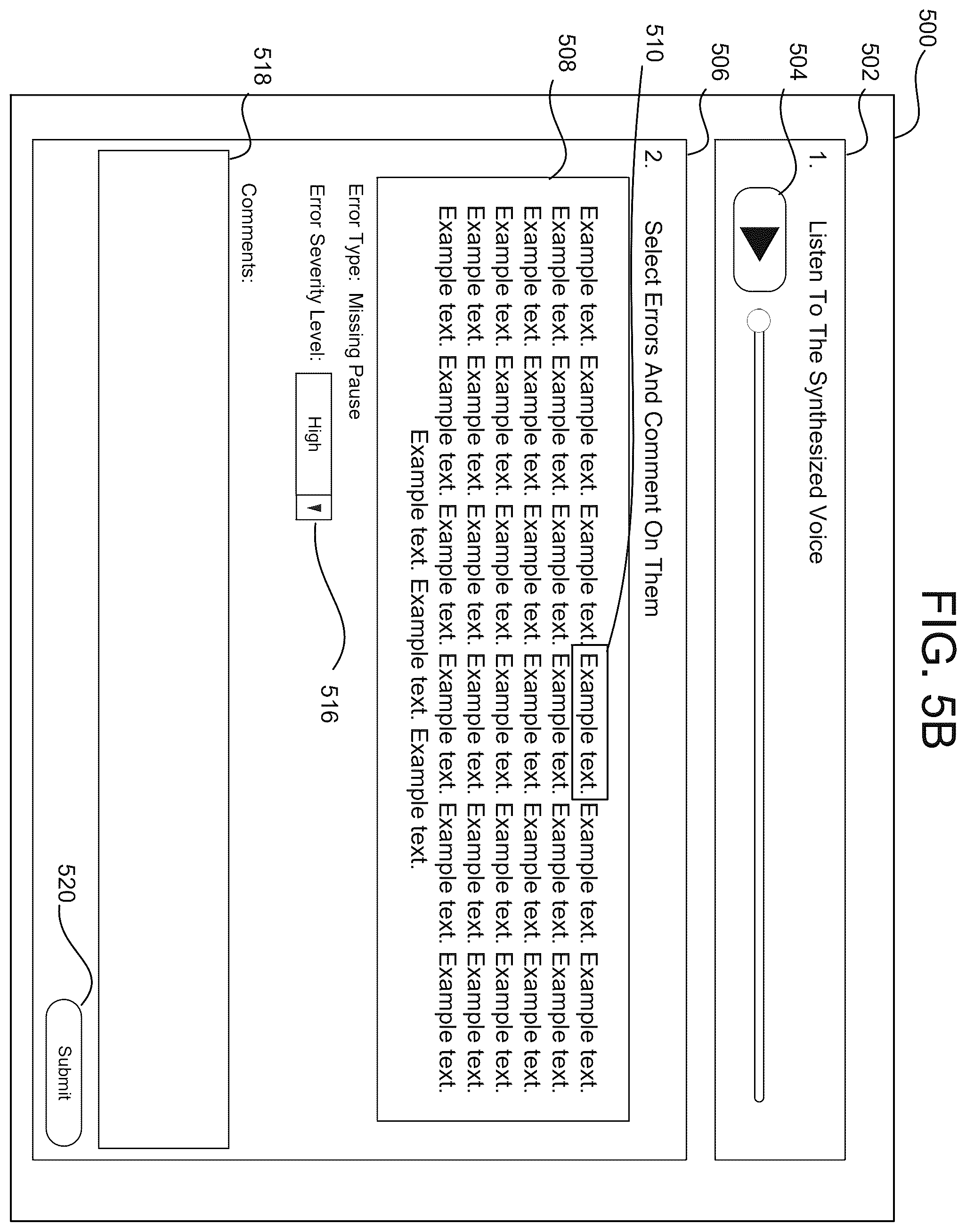 Patent US12567400 Figure 8 – Annotated synthesized speech data