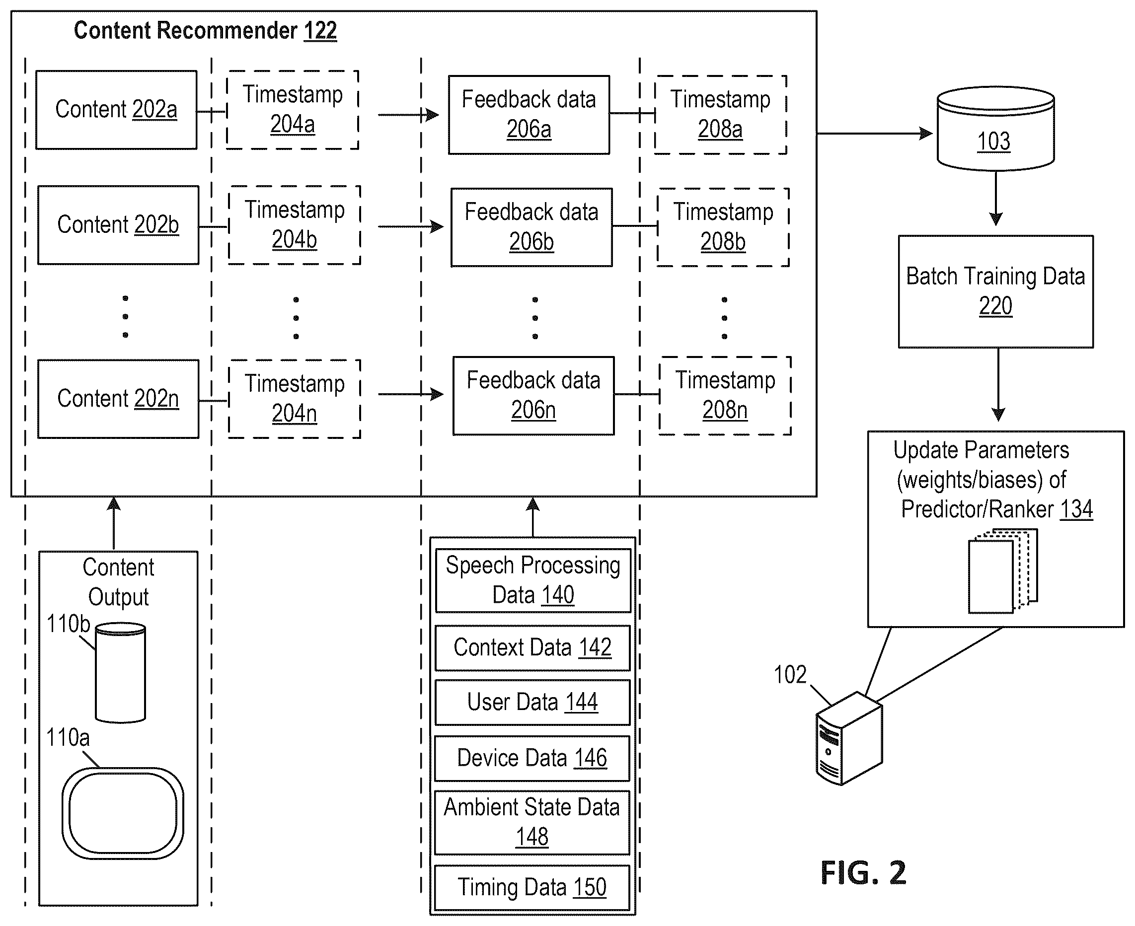 Patent US12567416 Figure 2 – Ambient device state content display