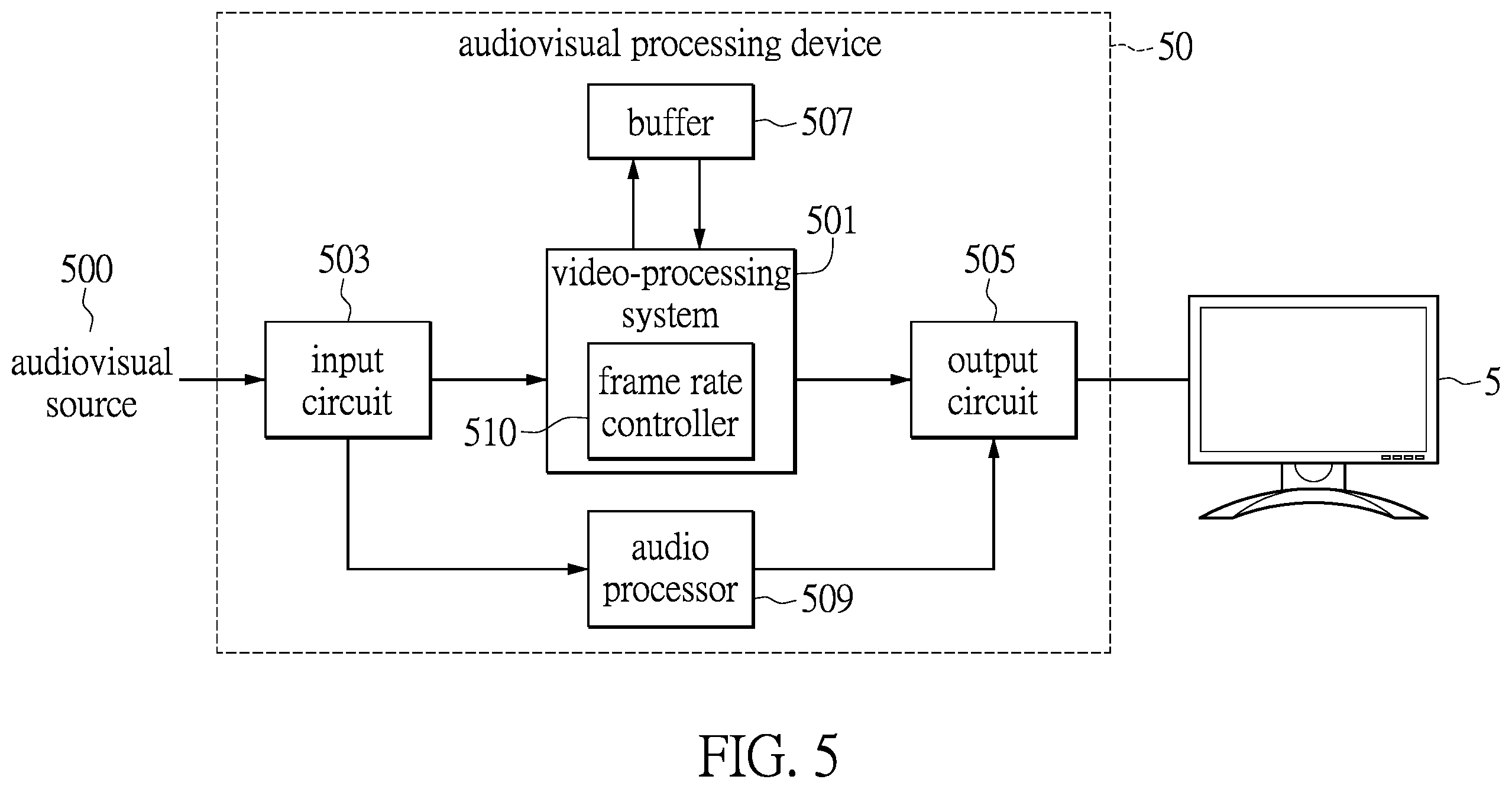 Patent US12567443 Figure 5 – Method for reading and writing frame images having variable frame rates and system therefor