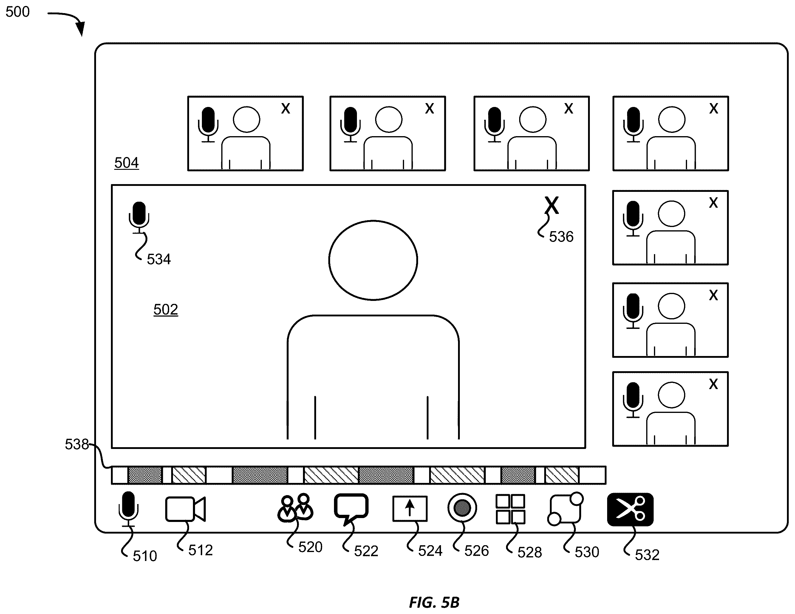 Patent US12567444 Figure 6 – Automated video editing for a virtual conference