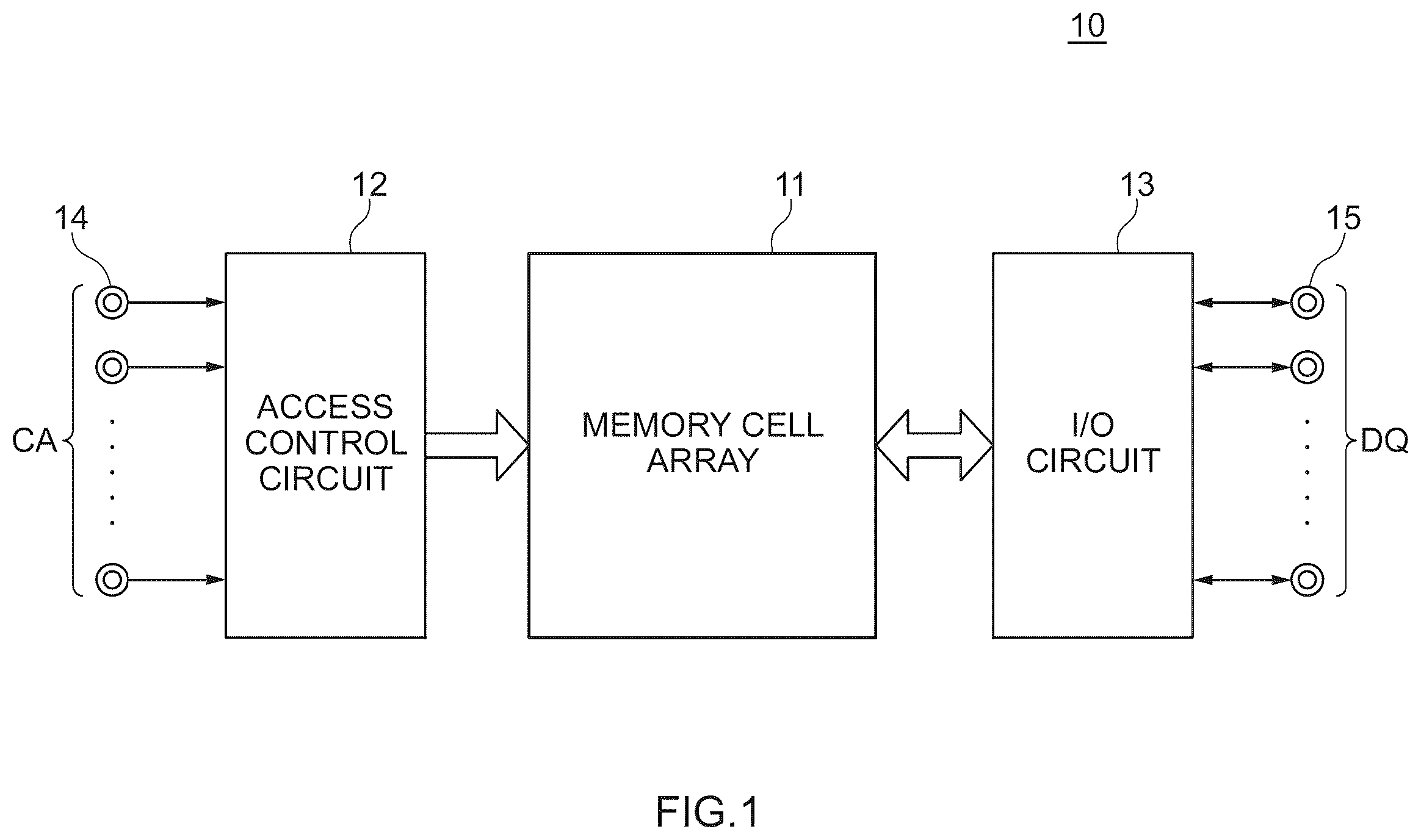 Patent US12567449 Figure 1 – Semiconductor device having output buffer