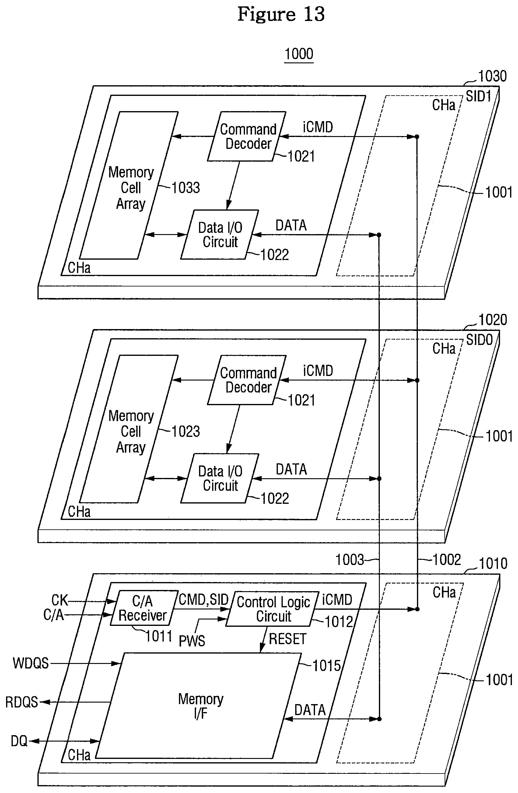 Patent US12567456 Figure 10 – Semiconductor memory with dual quadrature corrected duty cycle clock outputs