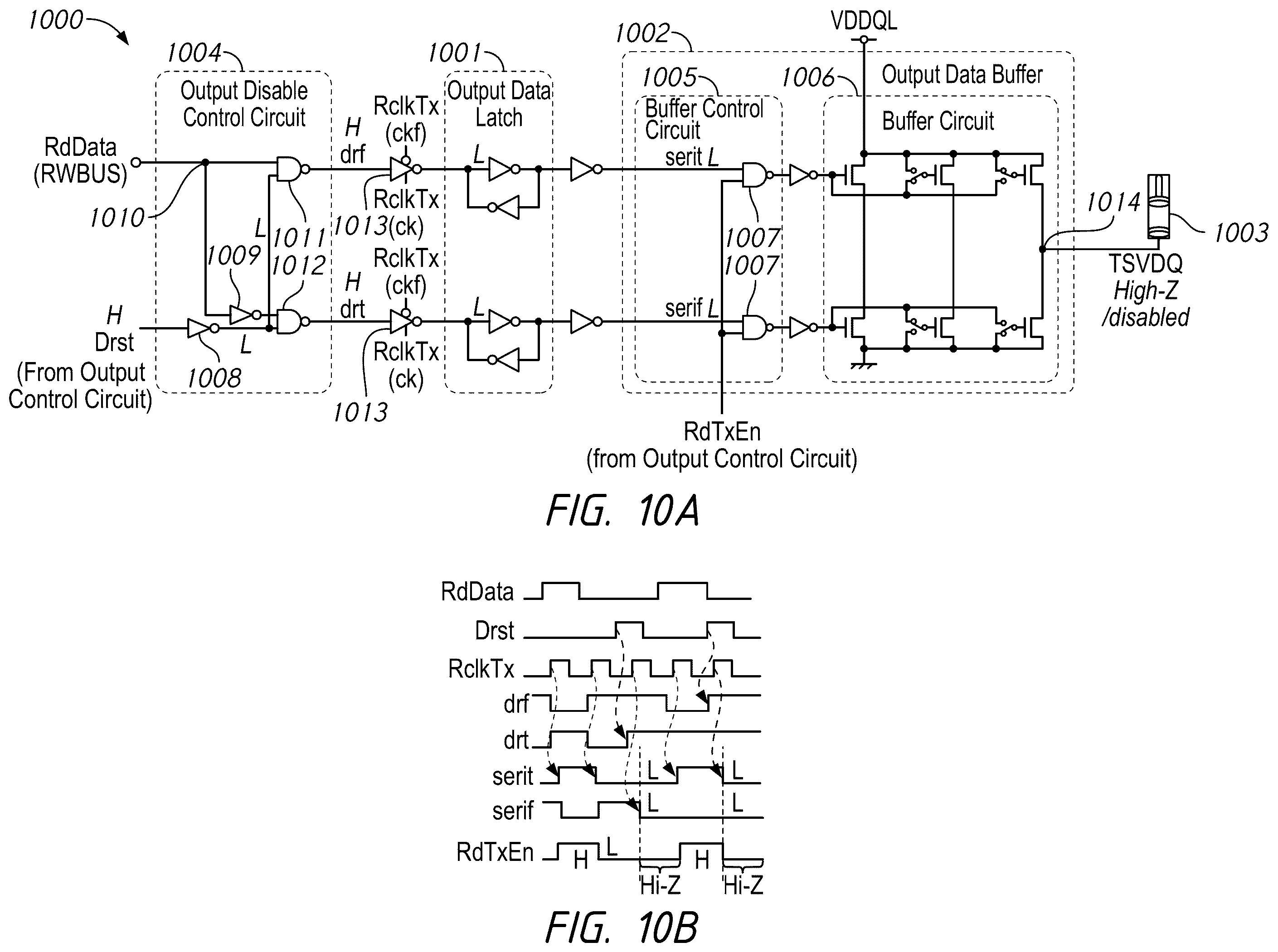 Patent US12567459 Figure 10 – Apparatus for TSV data output control in multiple core dies