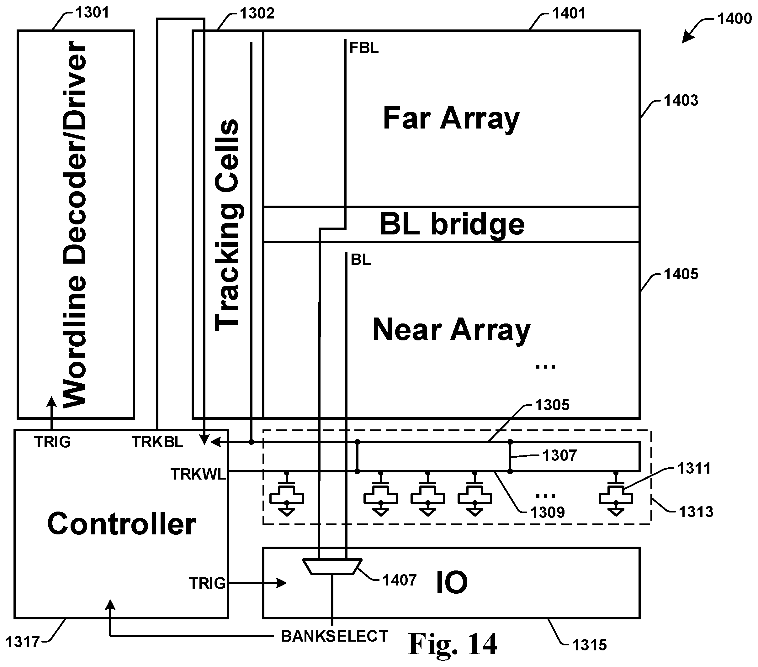 Patent US12567460 Figure 11 – Tracking worst case memory cells by suppressing tracking wordline voltage