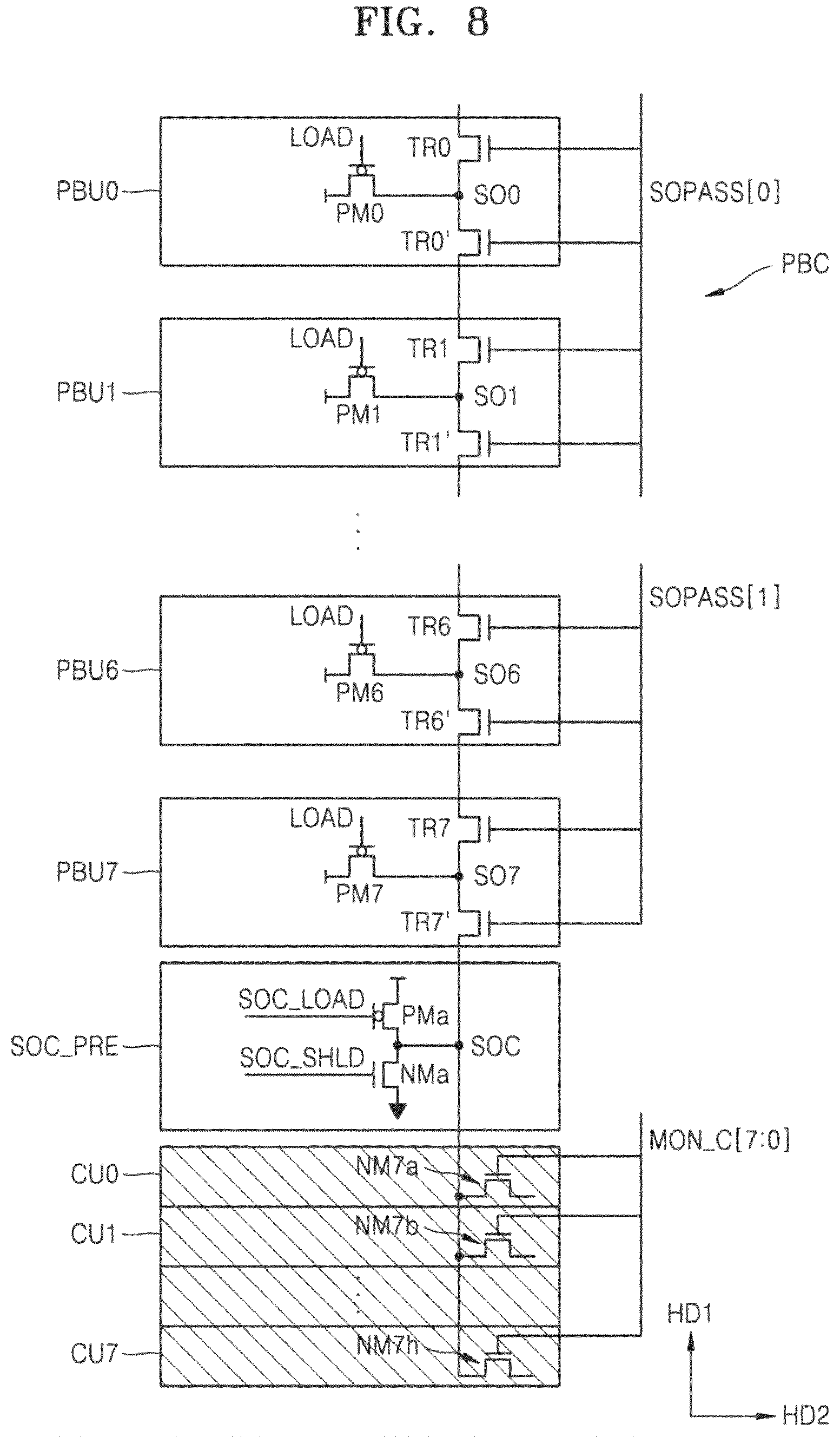 Patent US12567467 Figure 8 – Memory device and operating method thereof
