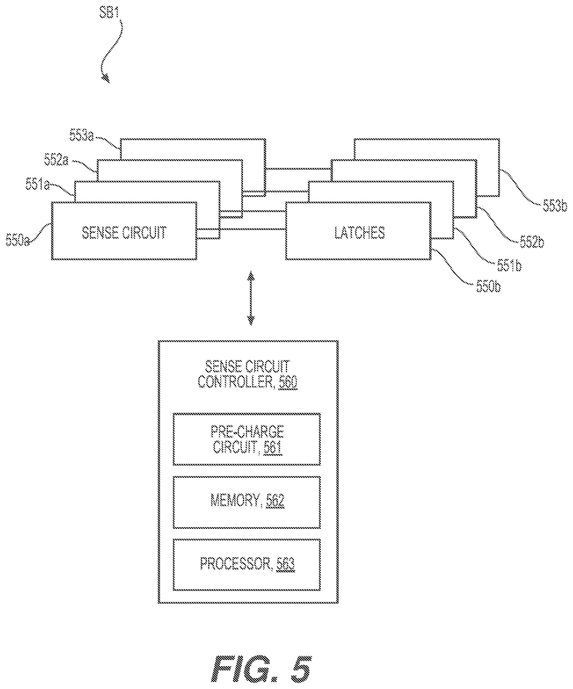 Patent US12567471 Figure 5 – Regular transistor threshold voltage refresh for semi-circle drain side select gates
