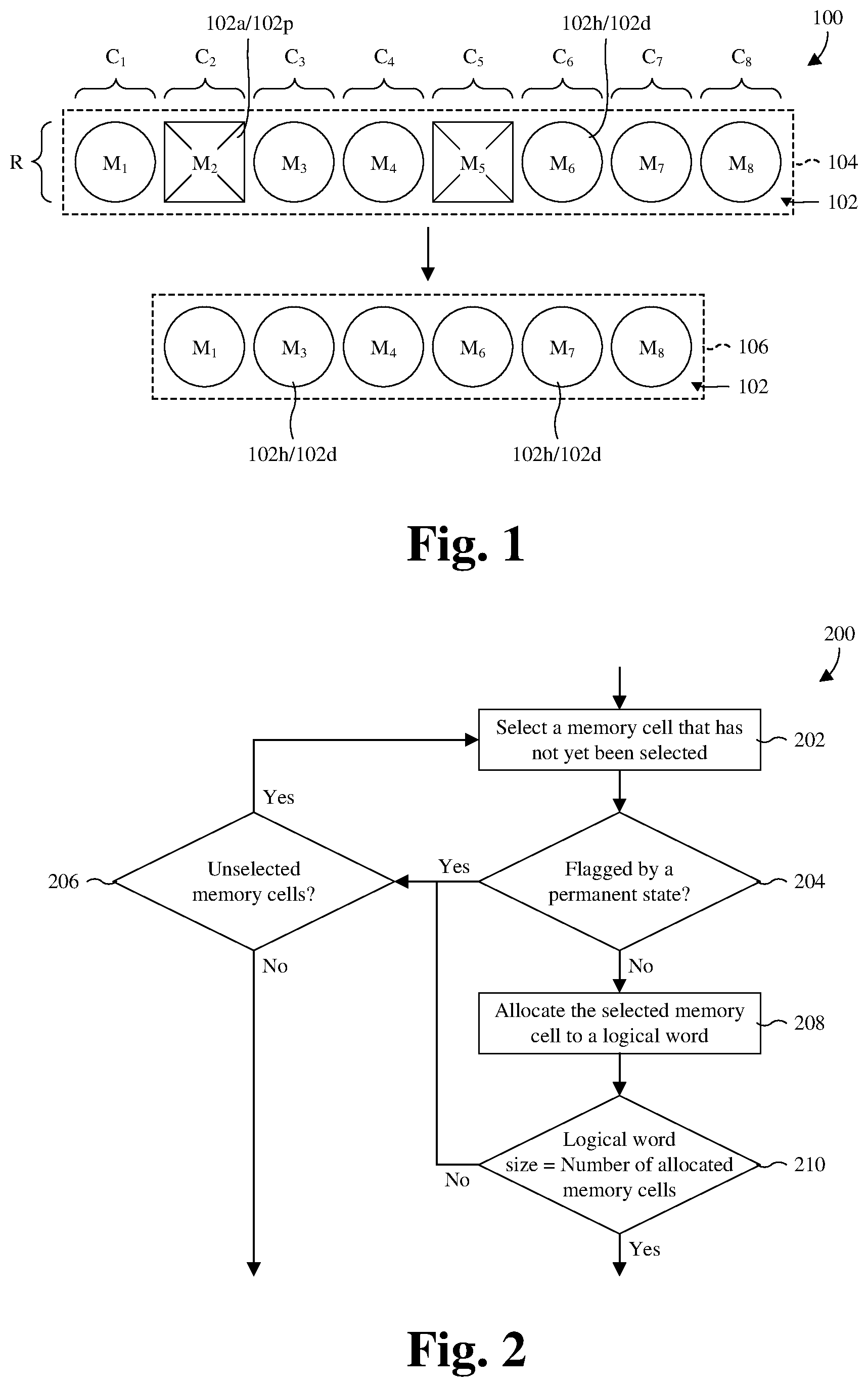 Patent US12567477 Figure 1 – Method for LUT-free memory repair