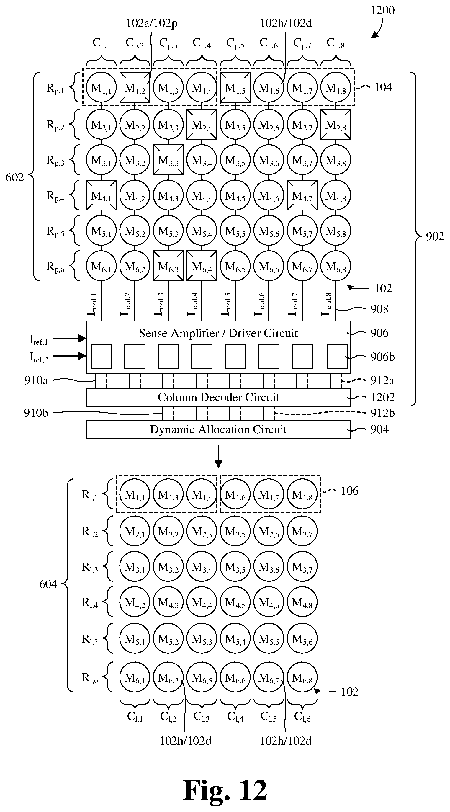 Patent US12567477 Figure 9 – Method for LUT-free memory repair