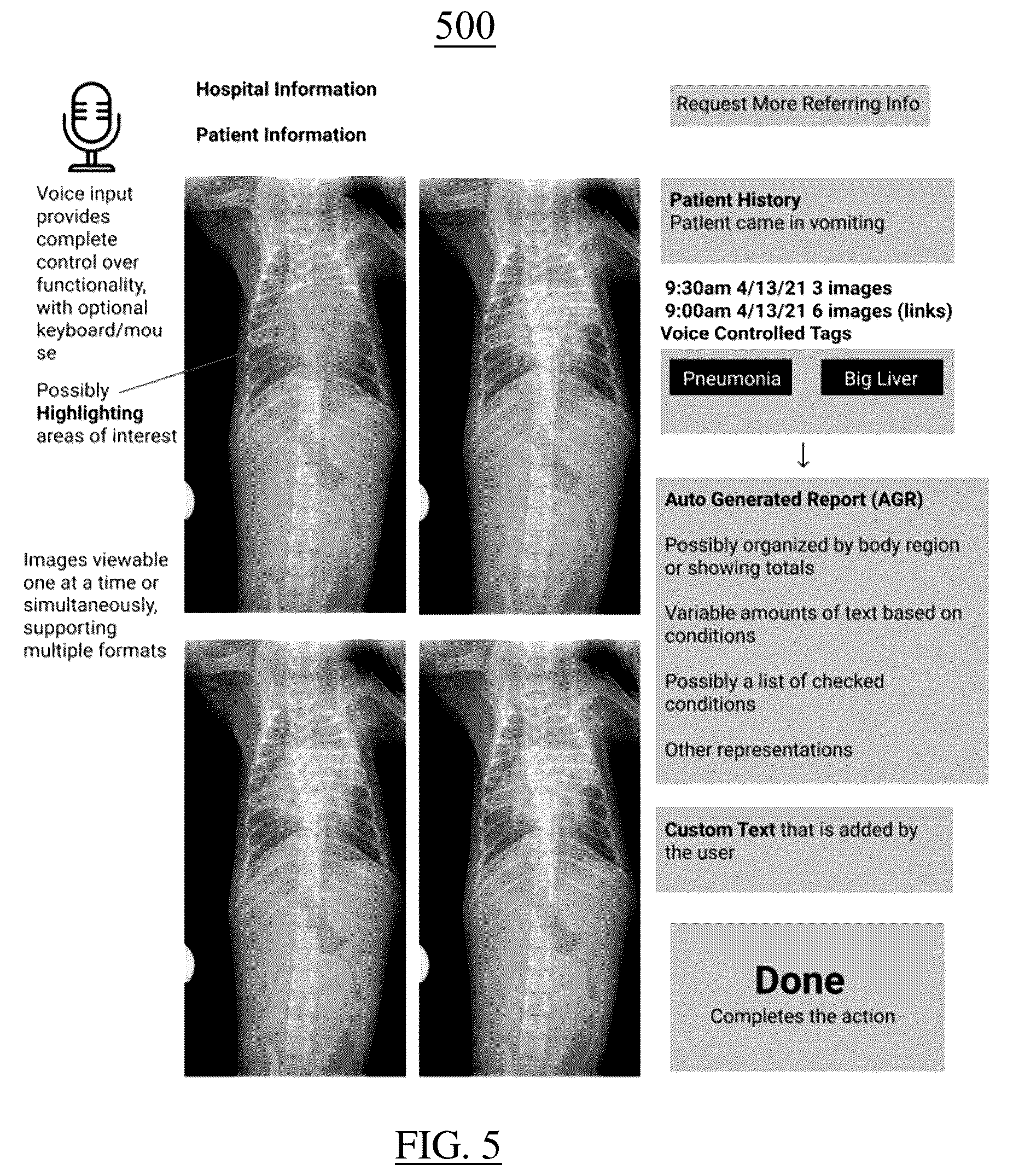 Patent US12567490 Figure 5 – Deep-learning-based medical image interpretation system for animals