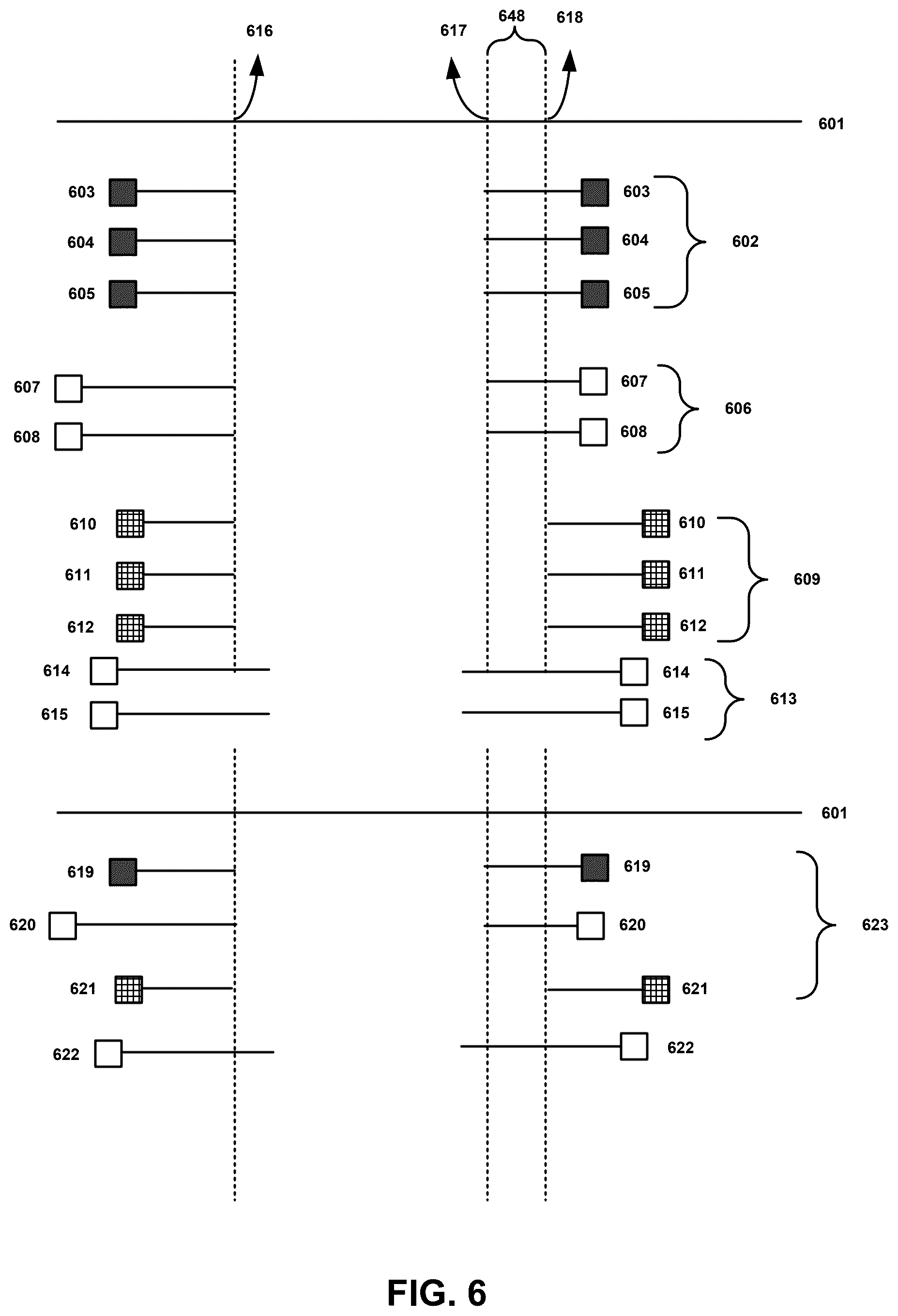 Patent US12567492 Figure 6 – Genetic variant detection based on merged and unmerged reads
