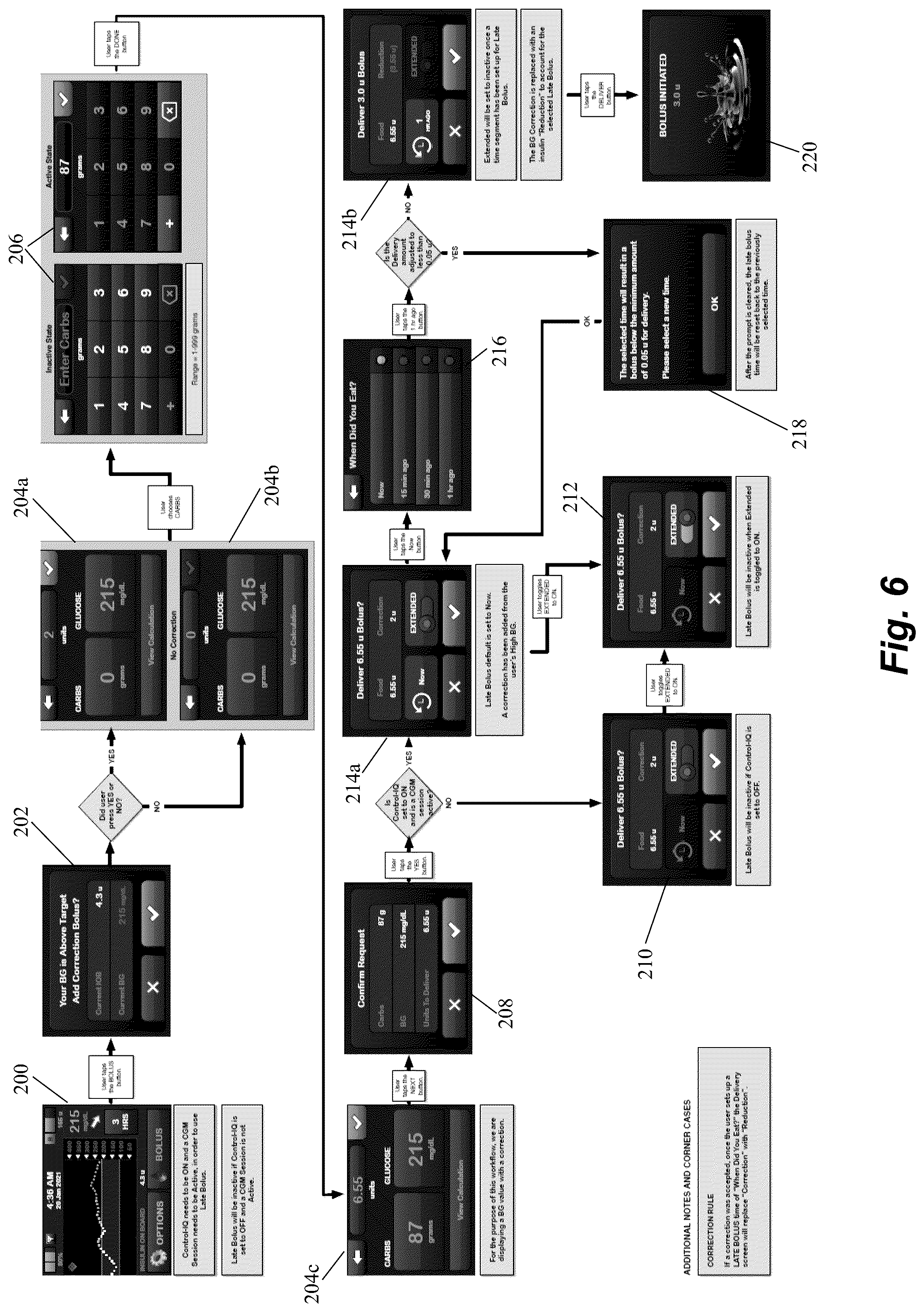 Patent US12567493 Figure 6 – Systems and methods for delayed meal boluses in automated insulin delivery