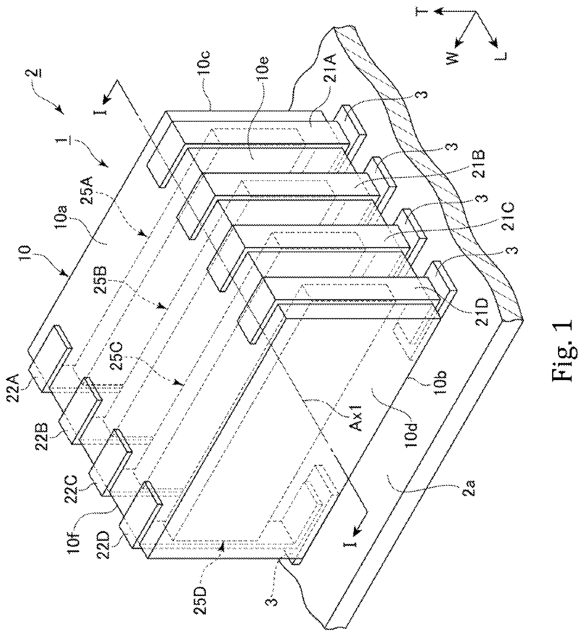 Patent US12567534 Figure 1 – Inductor array