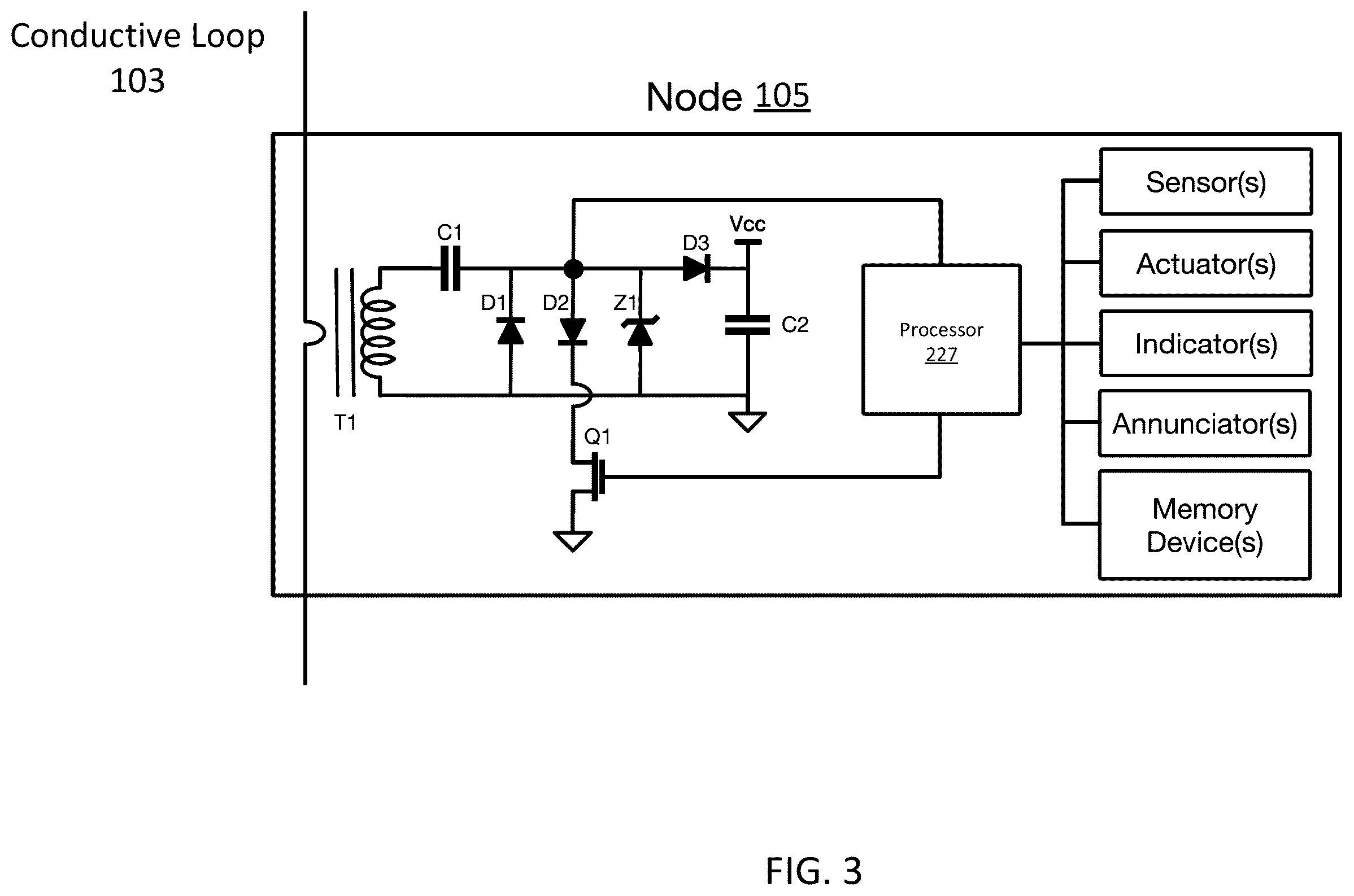 Patent US12567537 Figure 3 – Inductive power and communications bus