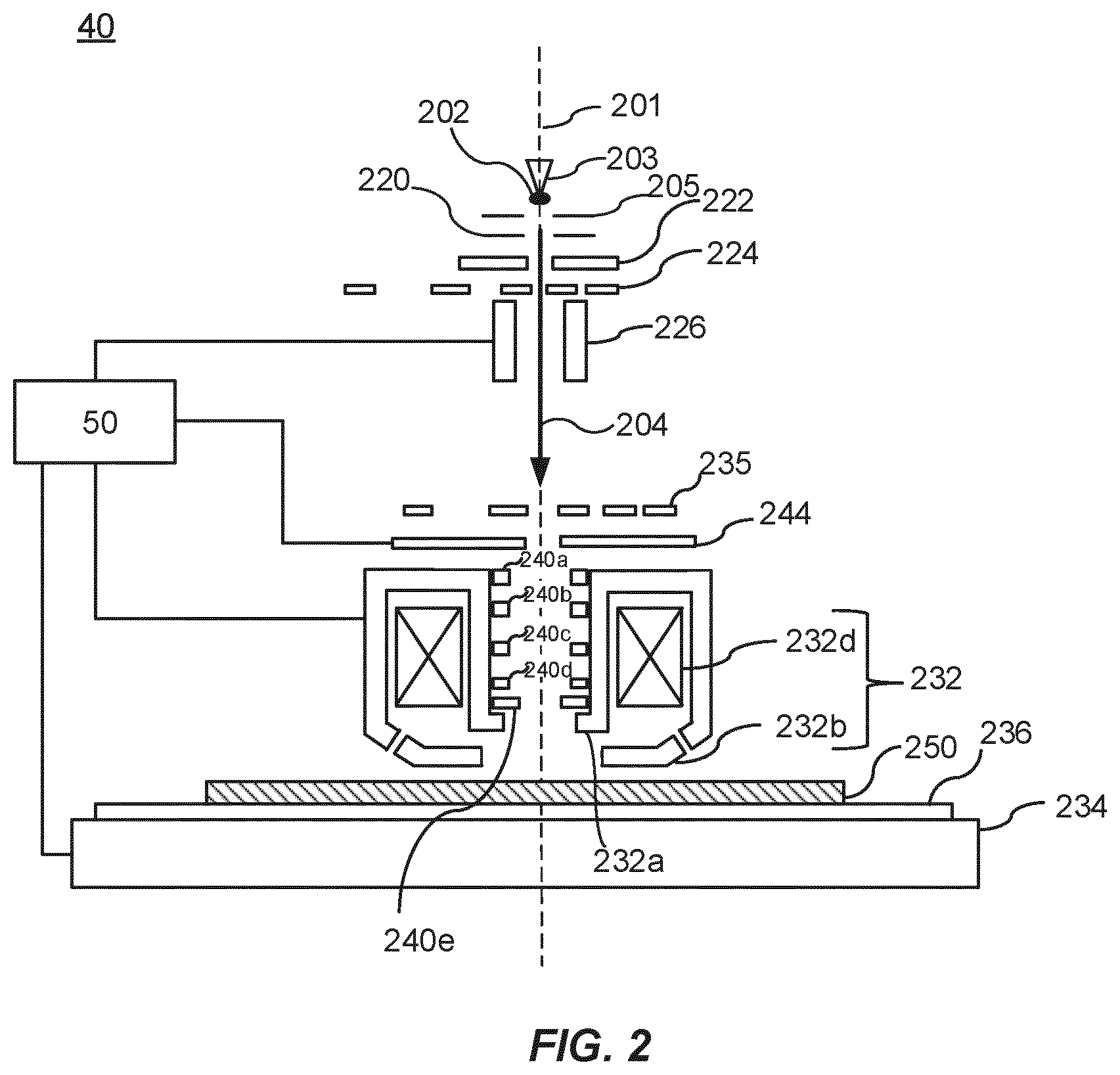 Patent US12567558 Figure 2 – Systems and methods for pulsed voltage contrast detection and capture of charging dynamics
