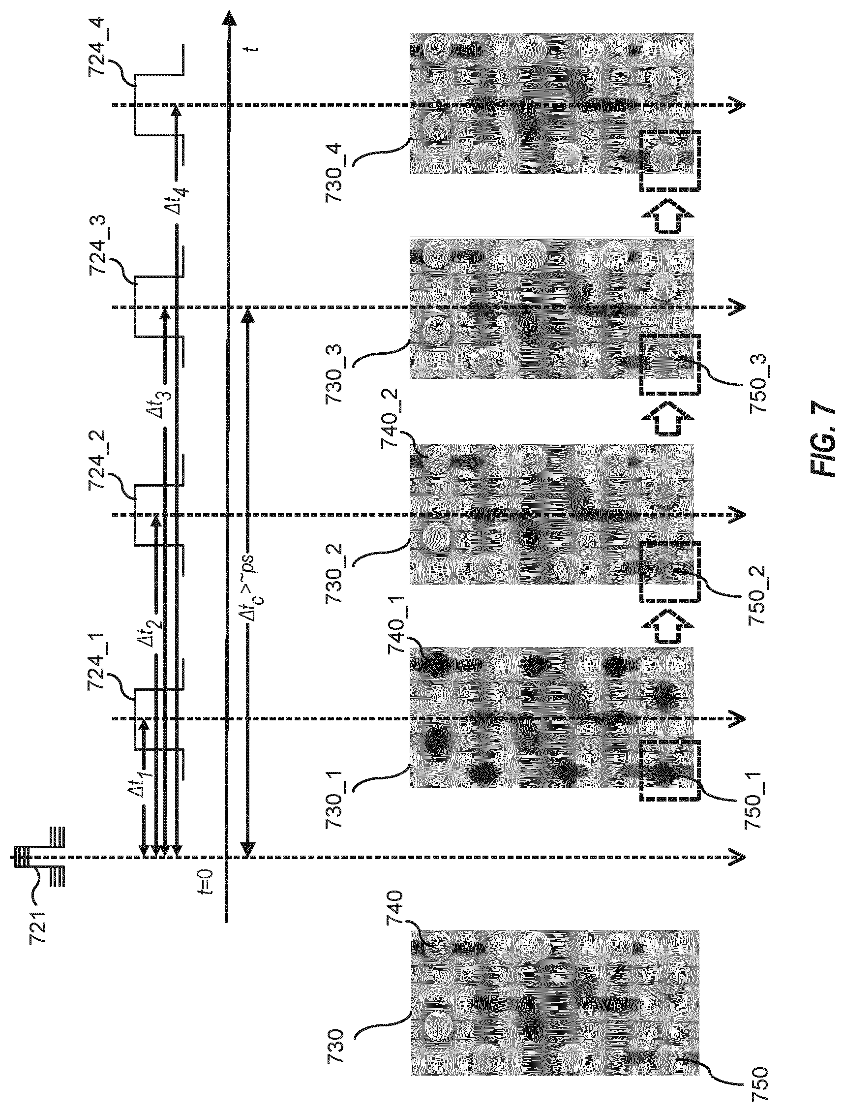 Patent US12567558 Figure 7 – Systems and methods for pulsed voltage contrast detection and capture of charging dynamics