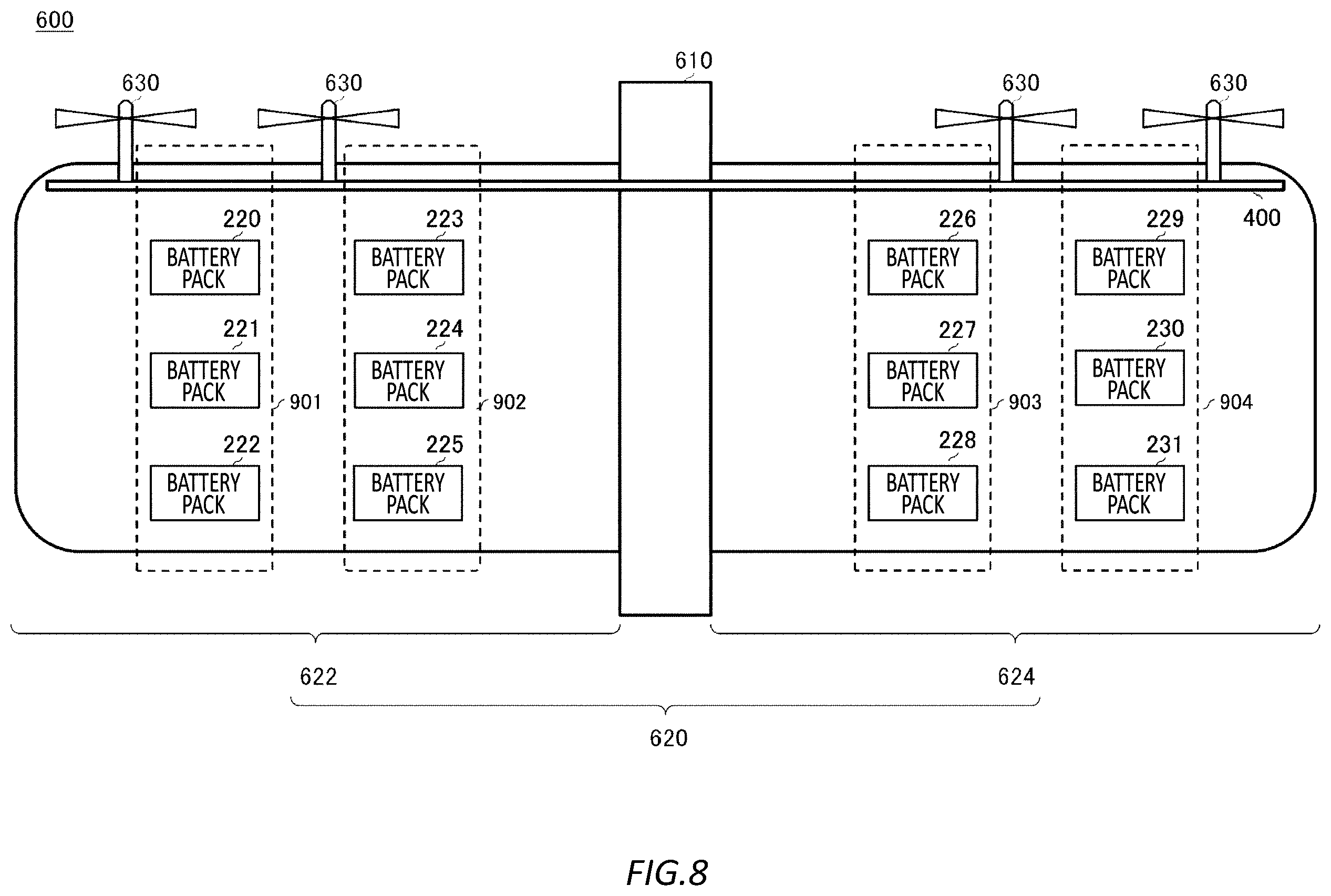 Patent US12567608 Figure 8 – System, program, and management method