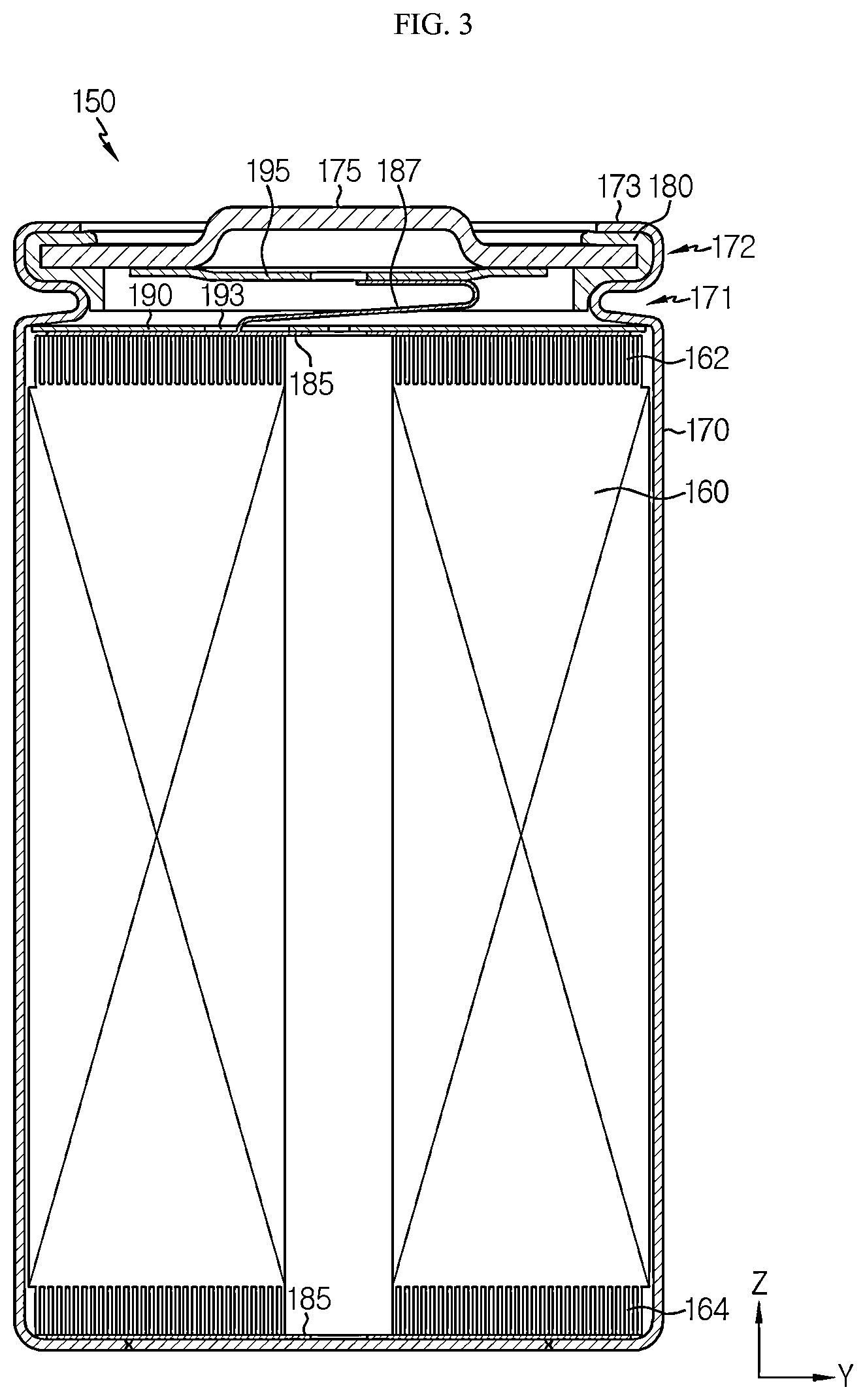 Patent US12567618 Figure 3 – Battery pack and vehicle including same