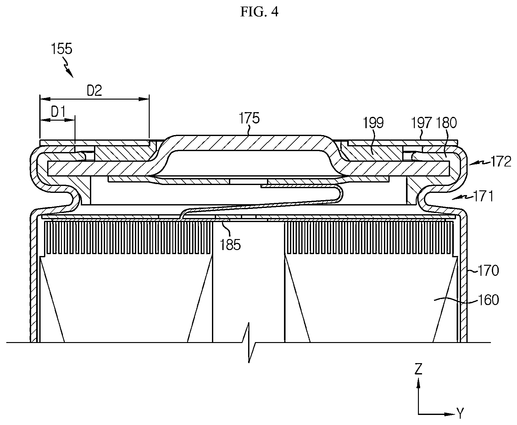Patent US12567618 Figure 4 – Battery pack and vehicle including same