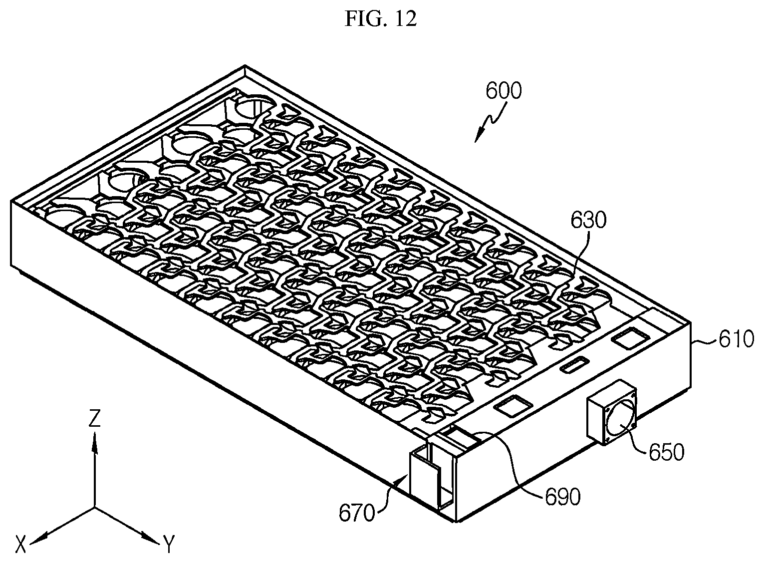 Patent US12567618 Figure 12 – Battery pack and vehicle including same