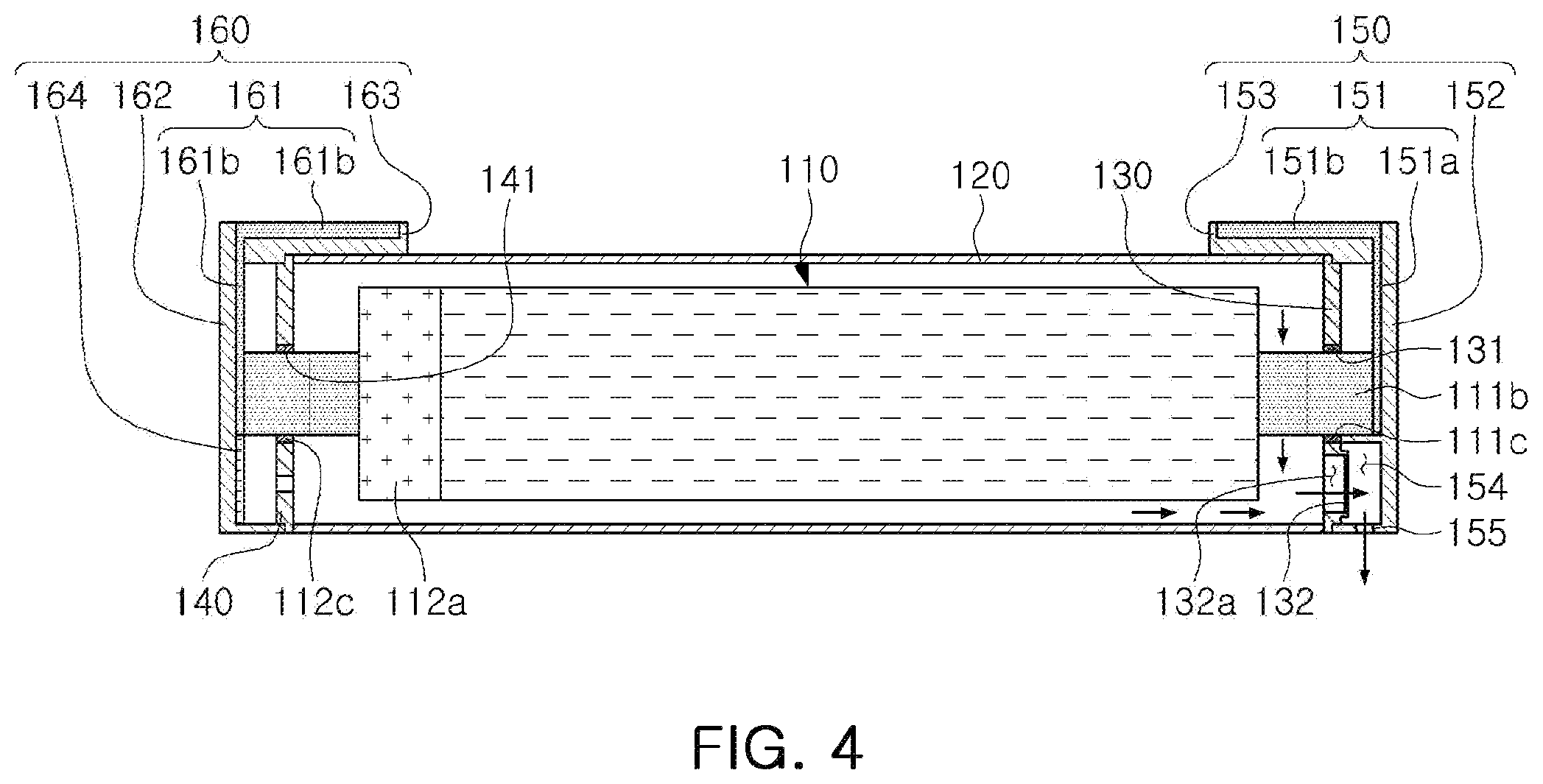 Patent US12567630 Figure 4 – Rechargeable battery