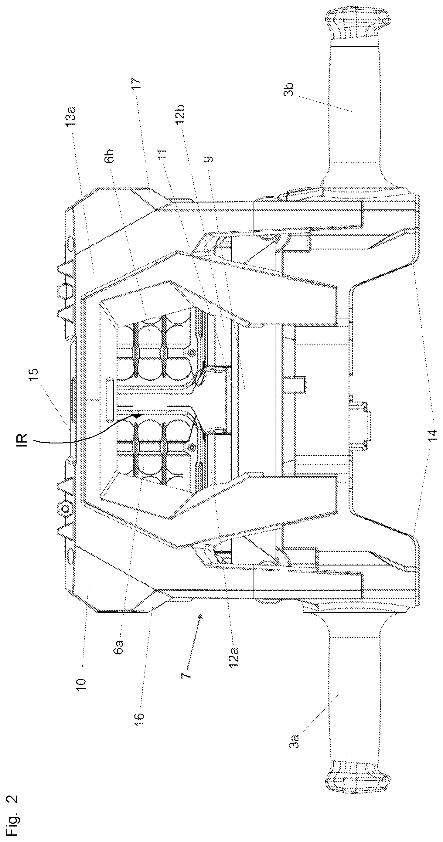 Patent US12567633 Figure 2 – Impact damping device for a rechargeable battery