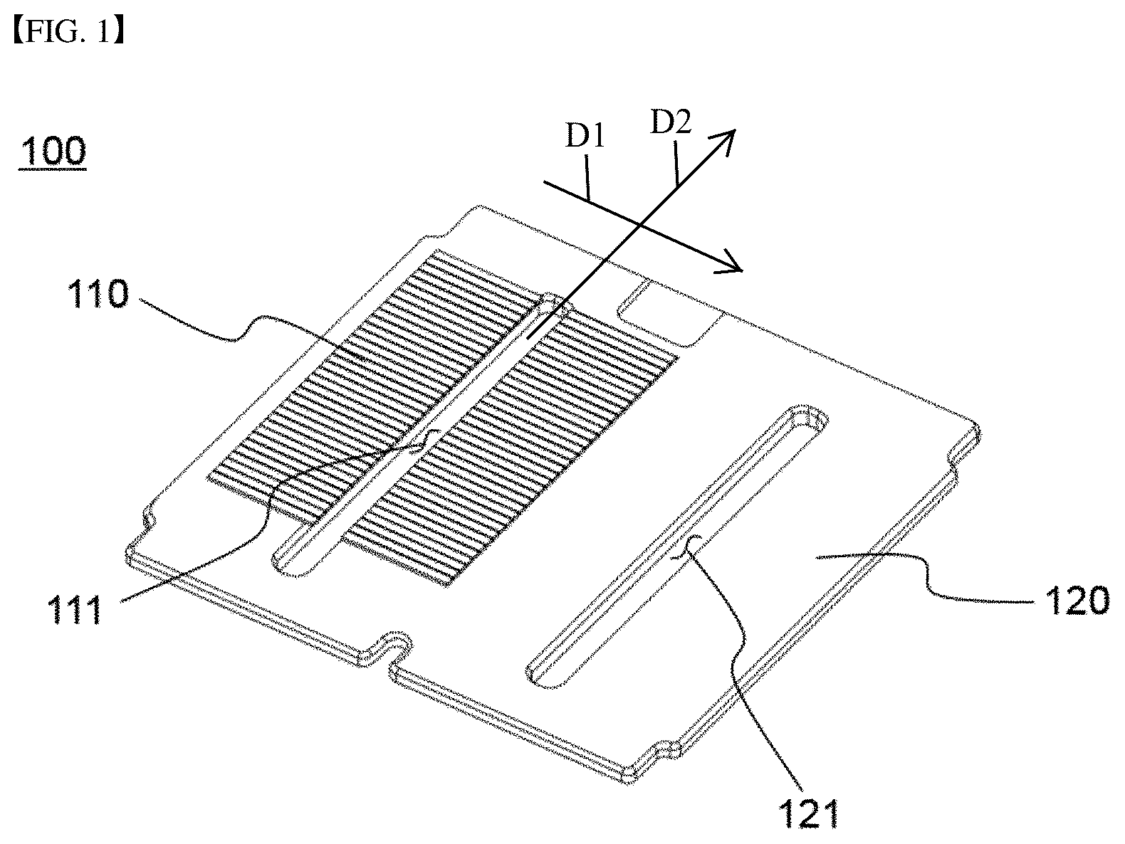 Patent US12567654 Figure 1 – Bus bar having surface pattern and battery module comprising same