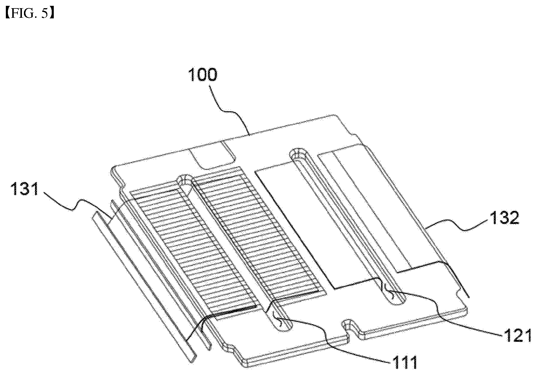 Patent US12567654 Figure 5 – Bus bar having surface pattern and battery module comprising same