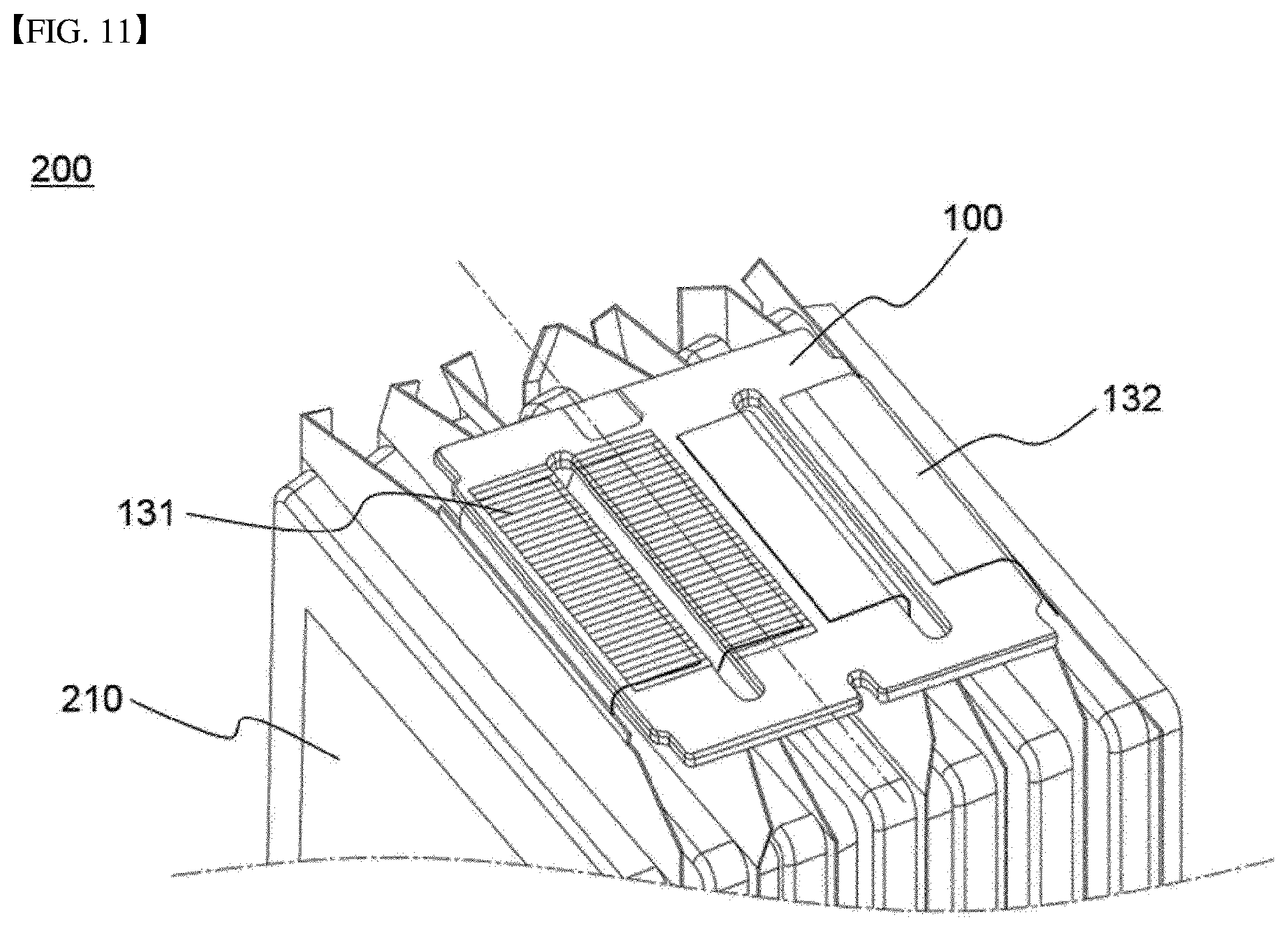 Patent US12567654 Figure 11 – Bus bar having surface pattern and battery module comprising same