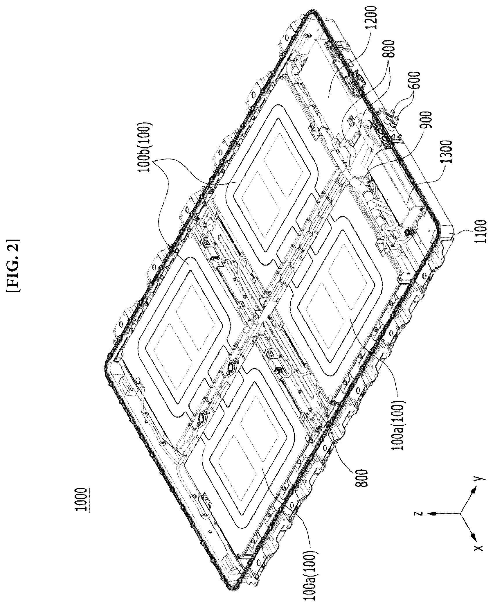 Patent US12567659 Figure 2 – Battery pack and device including the same