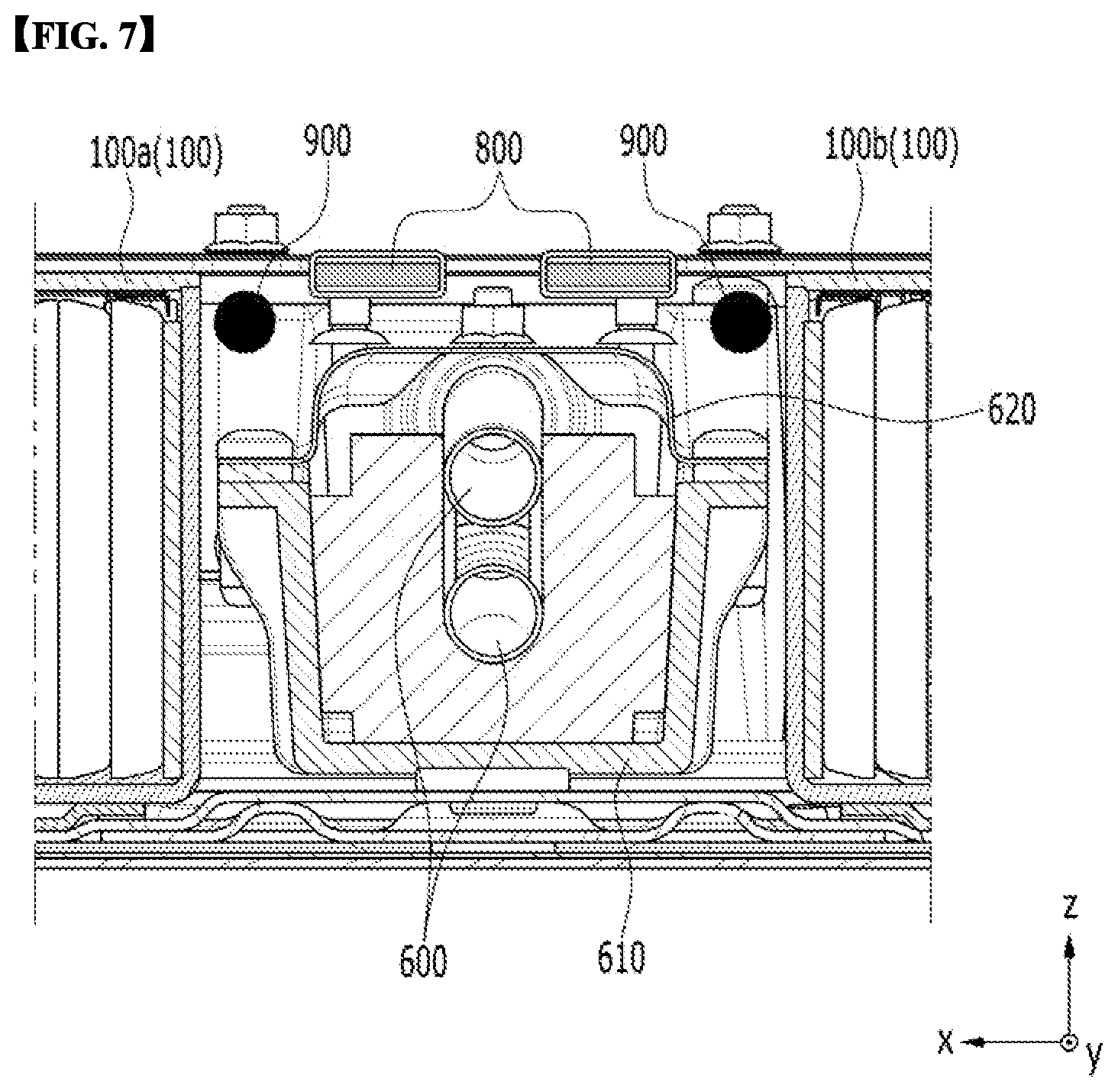 Patent US12567659 Figure 7 – Battery pack and device including the same