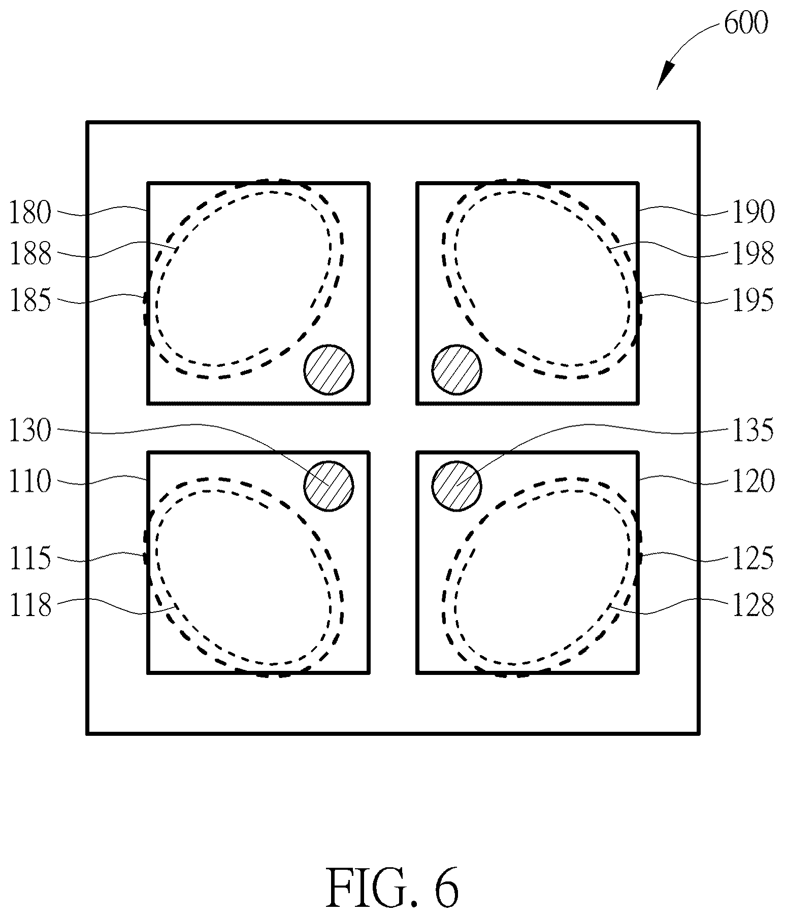 Patent US12567670 Figure 6 – Antenna including conductive plates and conductive loops and capable of reducing spurious emissions