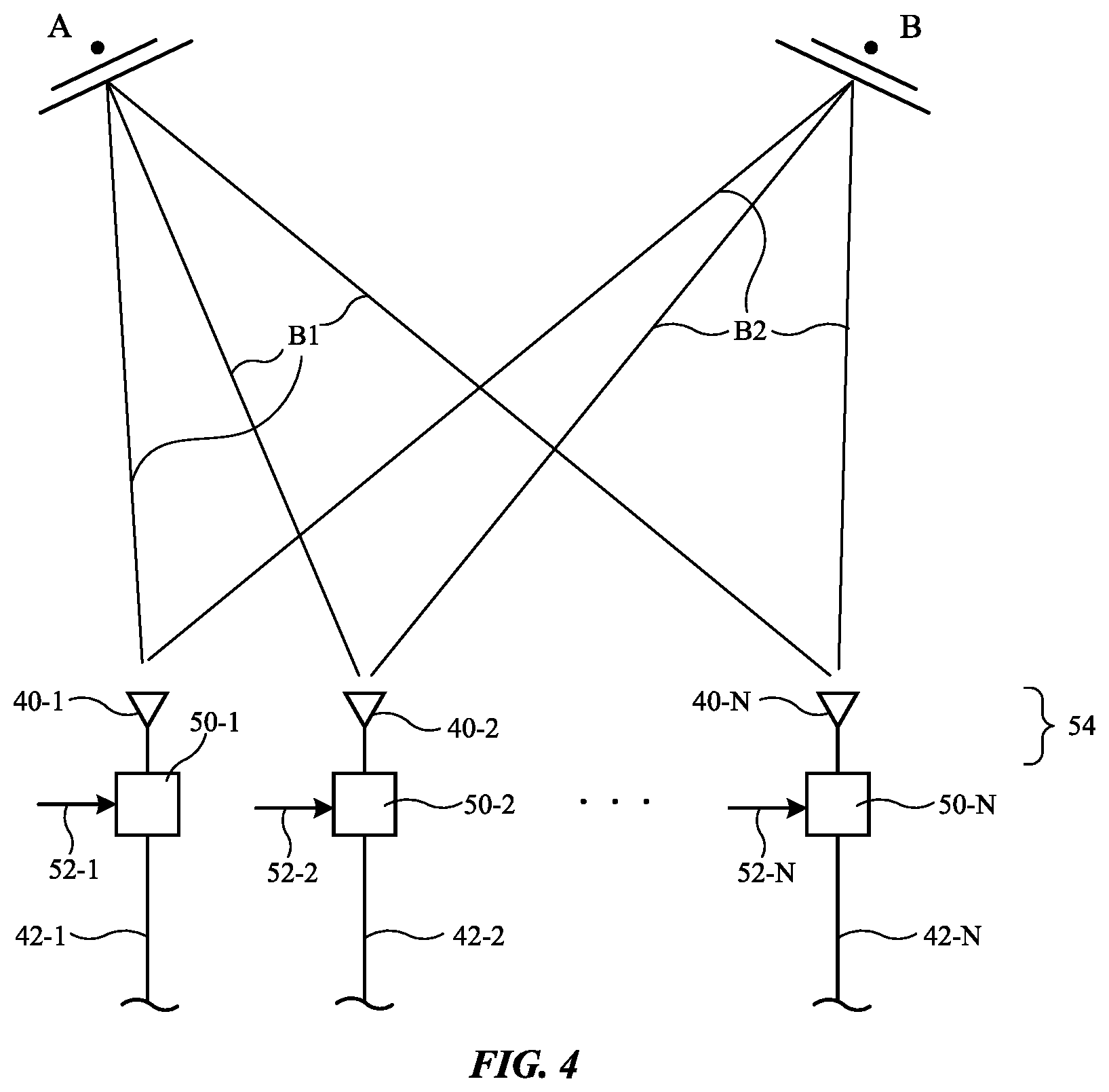 Patent US12567673 Figure 4 – Electronic device having stacked-patch antenna with floating ground via
