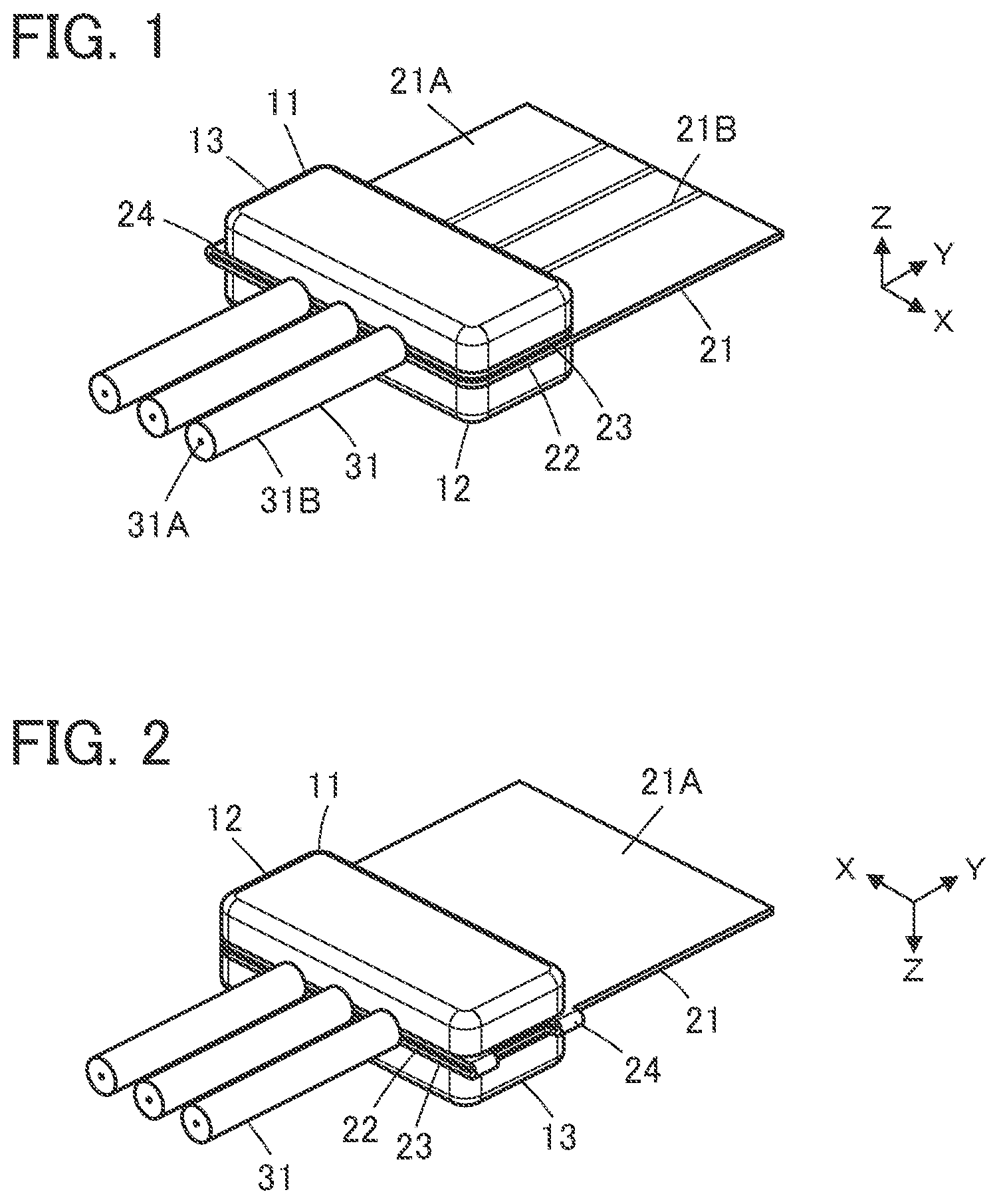 Patent US12567689 Figure 1 – Connector assembly and connecting method