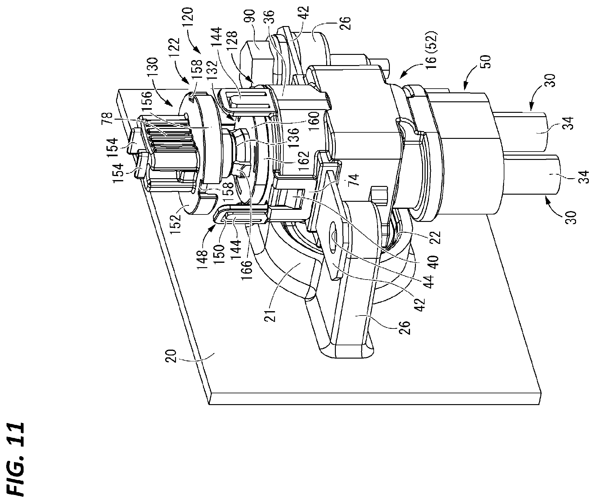 Patent US12567692 Figure 11 – Connector with contact pressure applying component