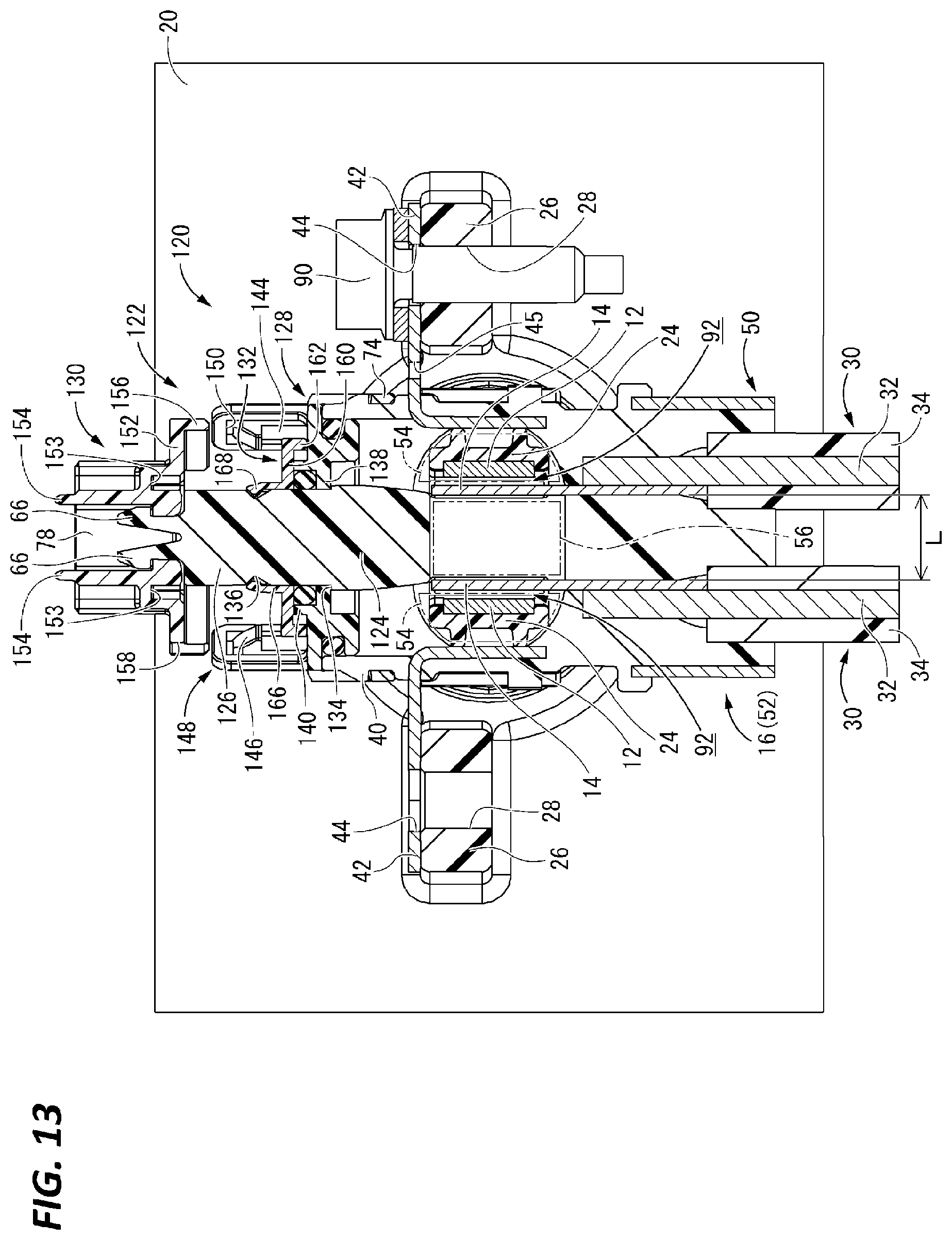 Patent US12567692 Figure 13 – Connector with contact pressure applying component