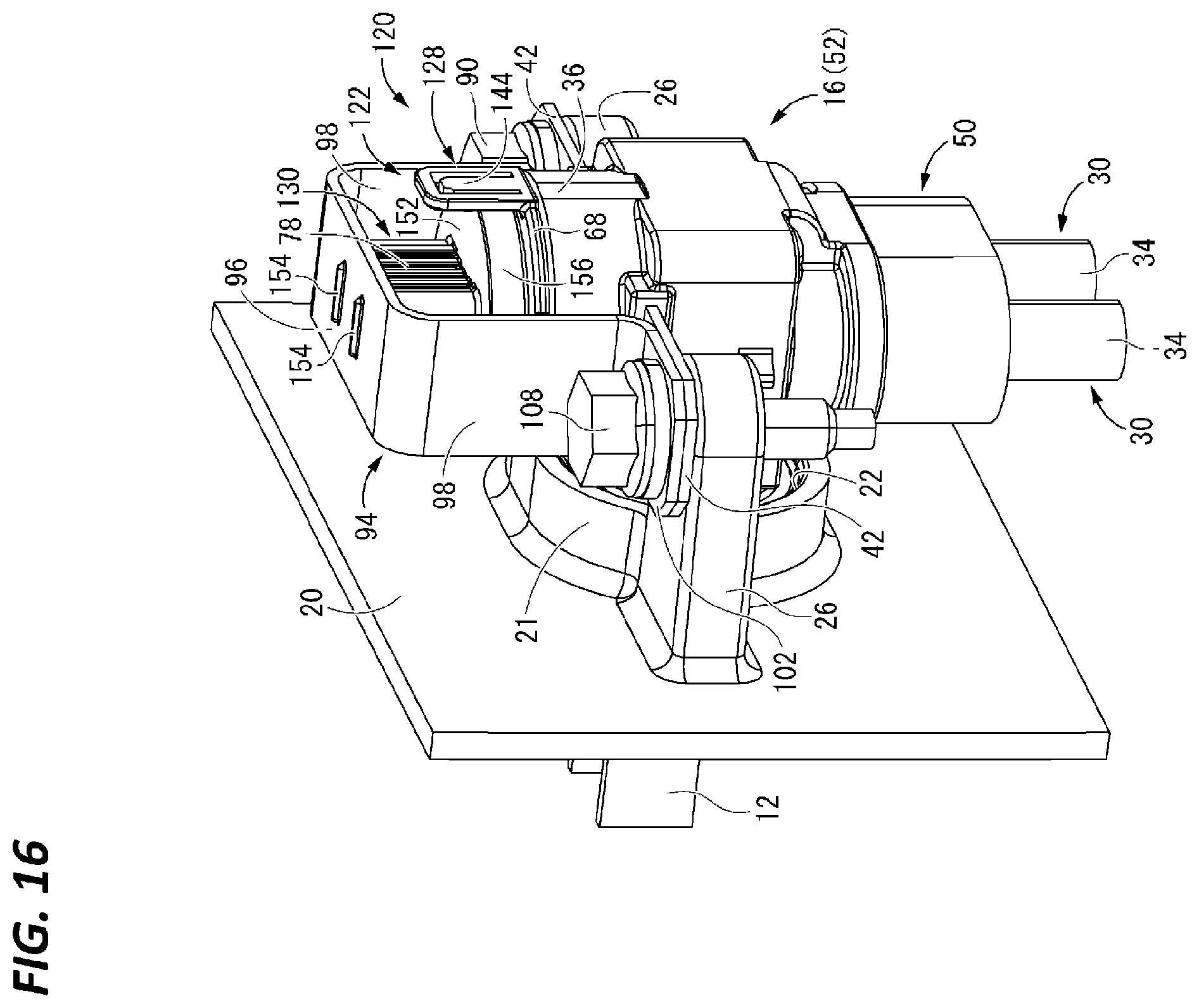 Patent US12567692 Figure 16 – Connector with contact pressure applying component