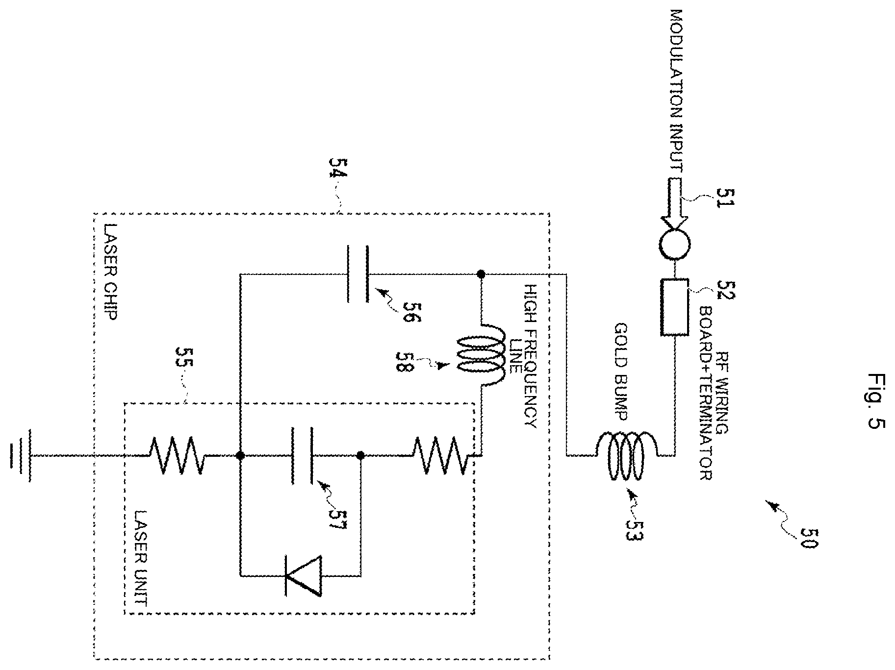 Patent US12567719 Figure 5 – Optical semiconductor chip