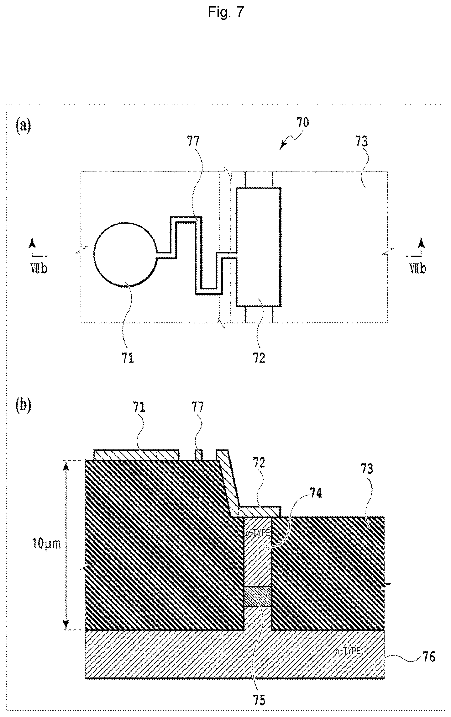 Patent US12567719 Figure 7 – Optical semiconductor chip