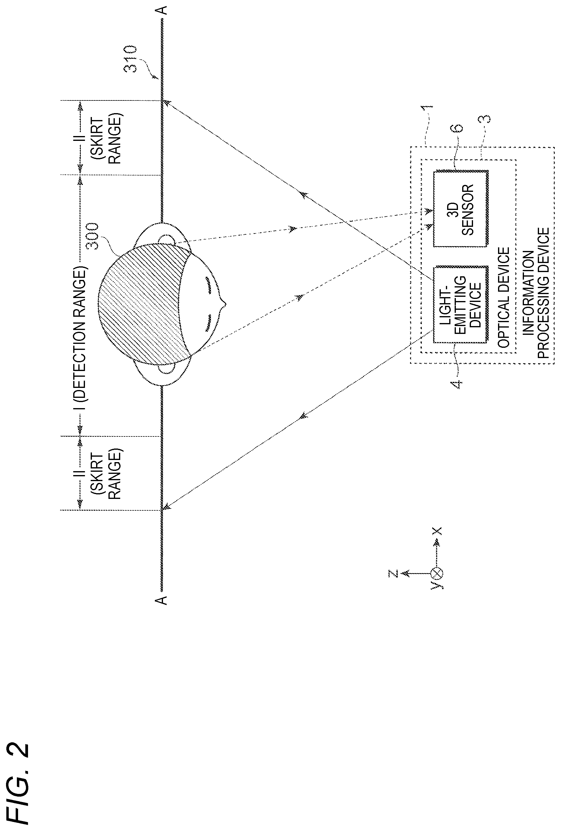 Patent US12567723 Figure 2 – Light-emitting device, optical device, and information processing device