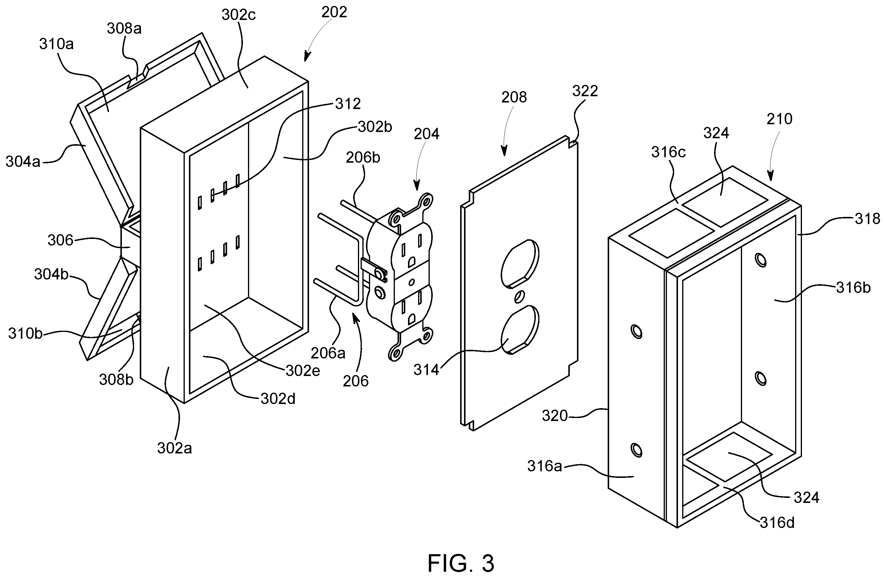 Patent US12567727 Figure 5 – Electrical outlet system